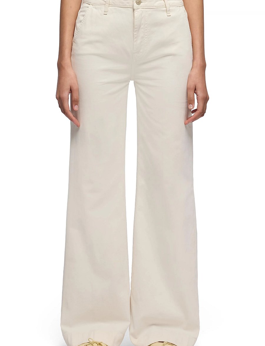 7 For All Mankind - MODERN DOJO Comfort Twill Ecru - schlaghosen - ecru - 0