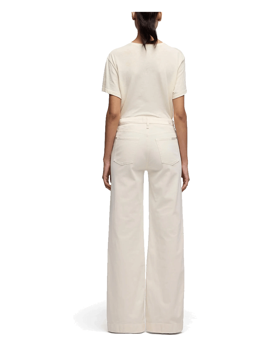 7 For All Mankind - MODERN DOJO Comfort Twill Ecru - schlaghosen - ecru - 3