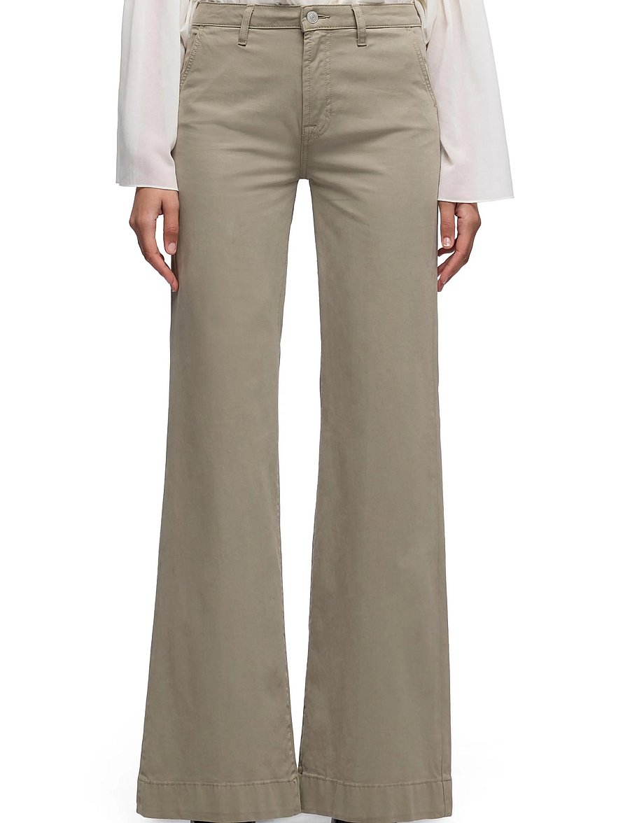 7 For All Mankind - MODERN DOJO Comfort Twill Ecru - flare bukser - military - 0