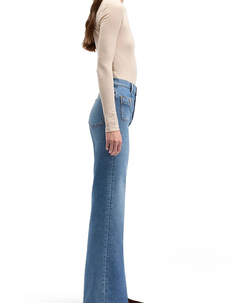 7 For All Mankind - MODERN DOJO TAILORLESS Oceanstone With Patch Pockets - schlaghosen - oceanstone - 3