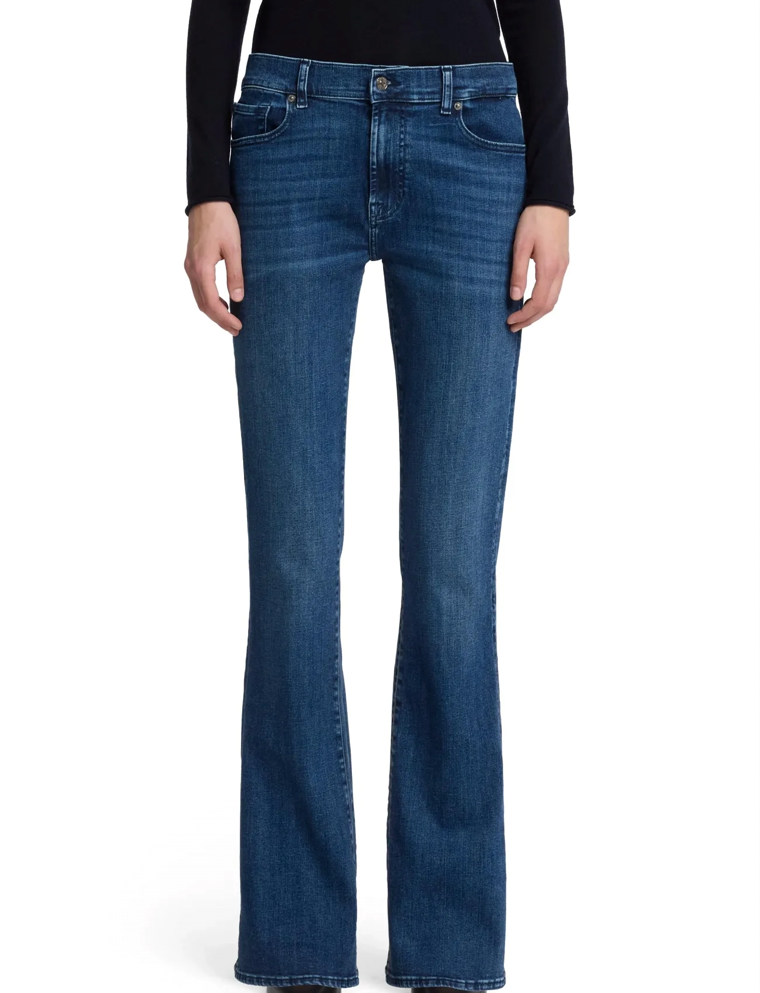 7 For All Mankind Bootcut Soho Light, 27 x 34, Jeans, Blau - Boot Cut, Frauen