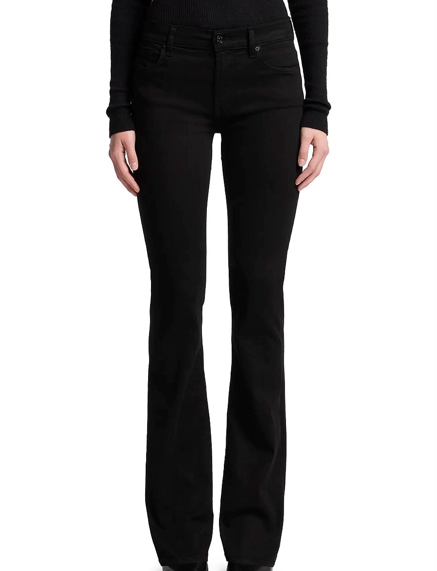 7 For All Mankind - BOOTCUT Rinsed Black - bootcut jeans - rinsed black - 0