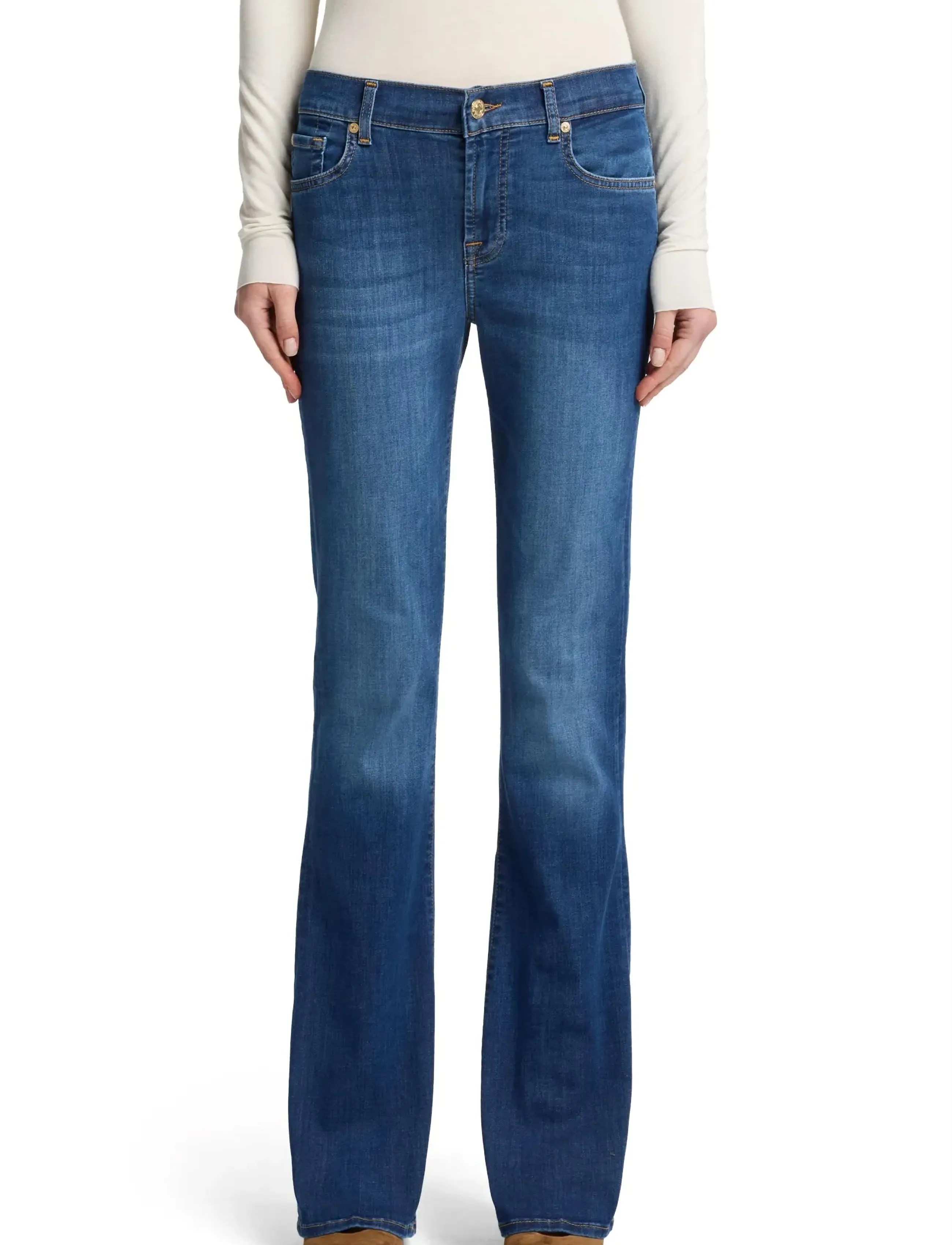 7 For All Mankind Bootcut Duchess, 29 x 34, Jeans, Blau - Boot Cut, Frauen
