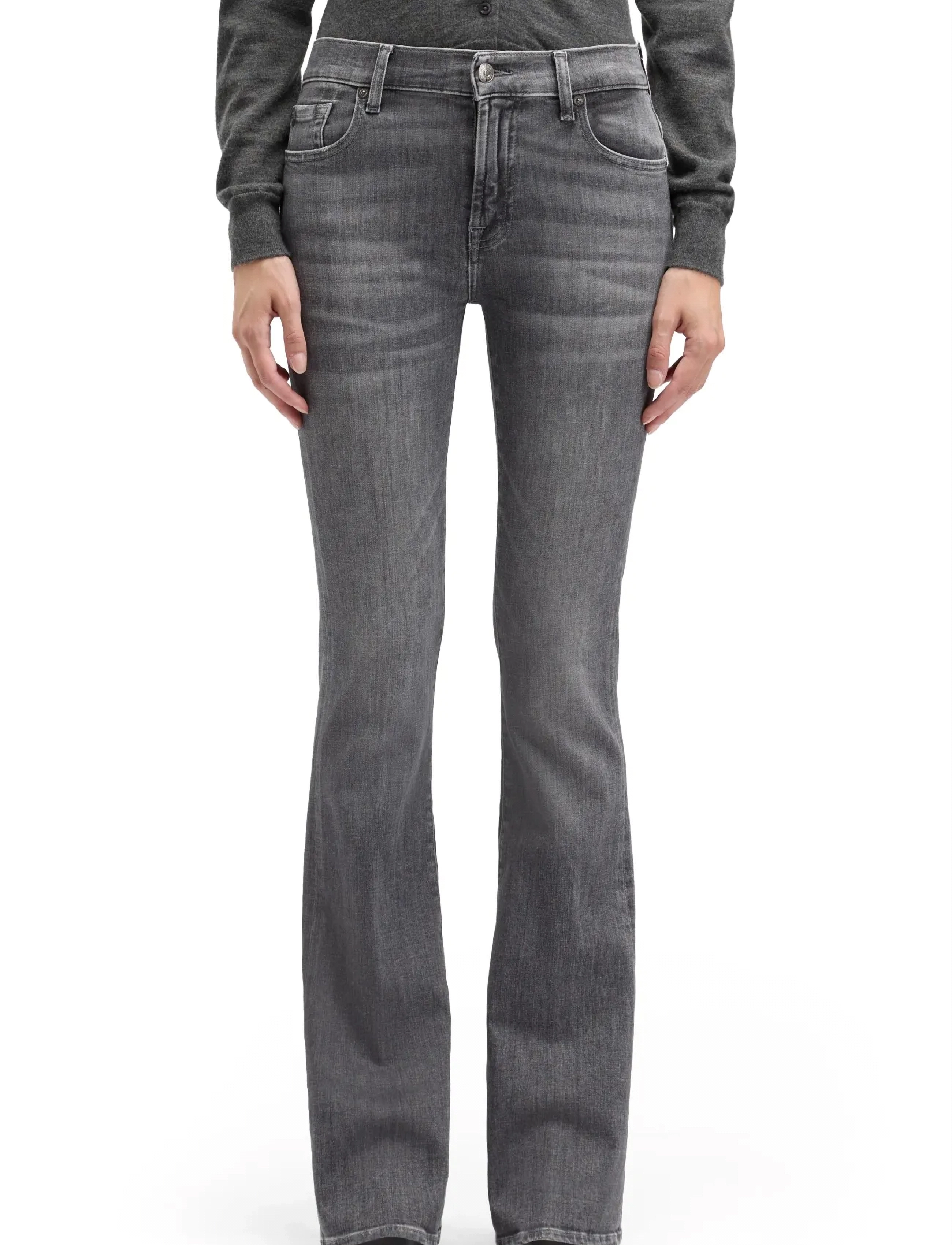 7 For All Mankind Bootcut Soho Grey, 25 x 34, Jeans, Grau - Boot Cut, Frauen
