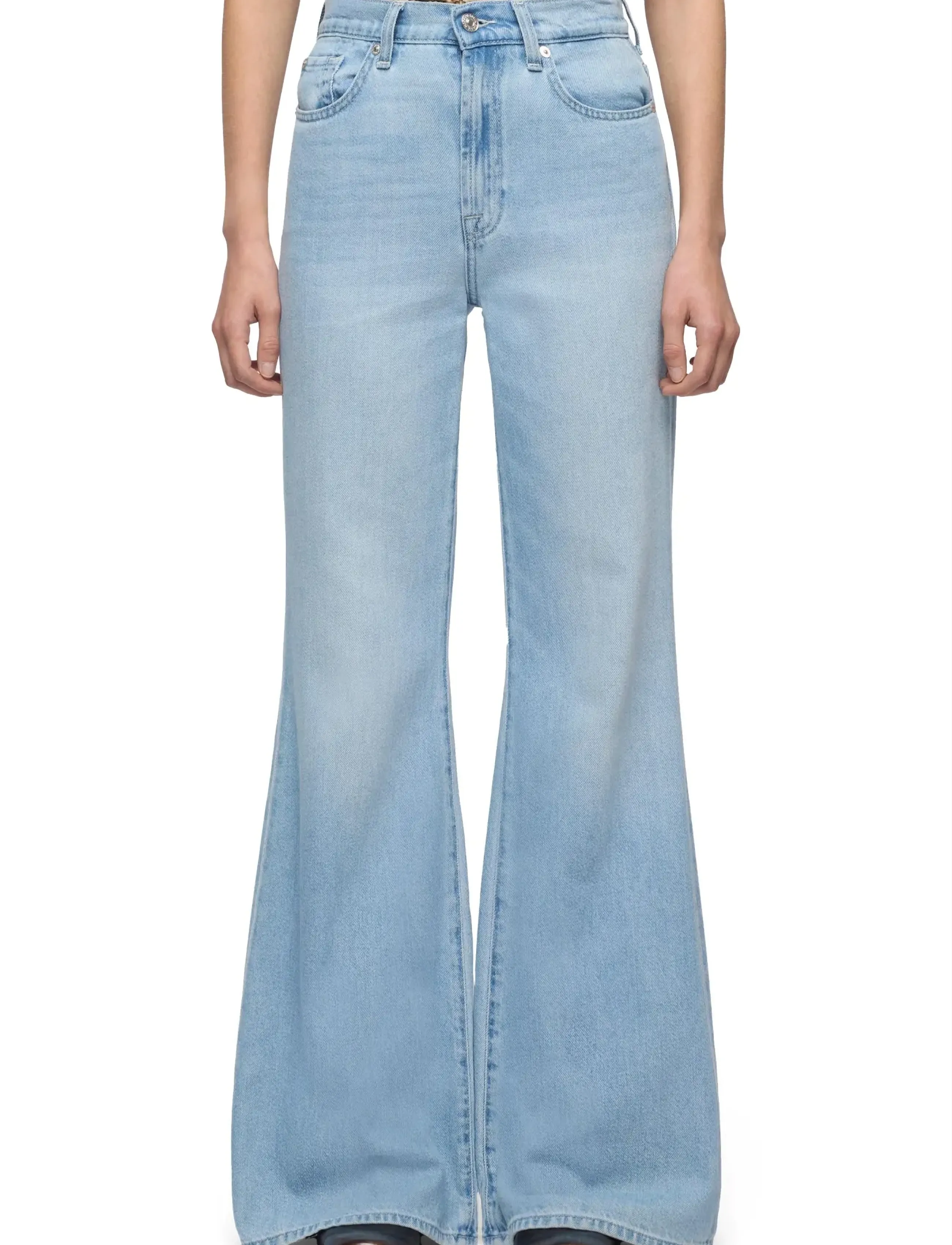 7 For All Mankind RETRO FLARE Hana - Kläder - HANA / blue