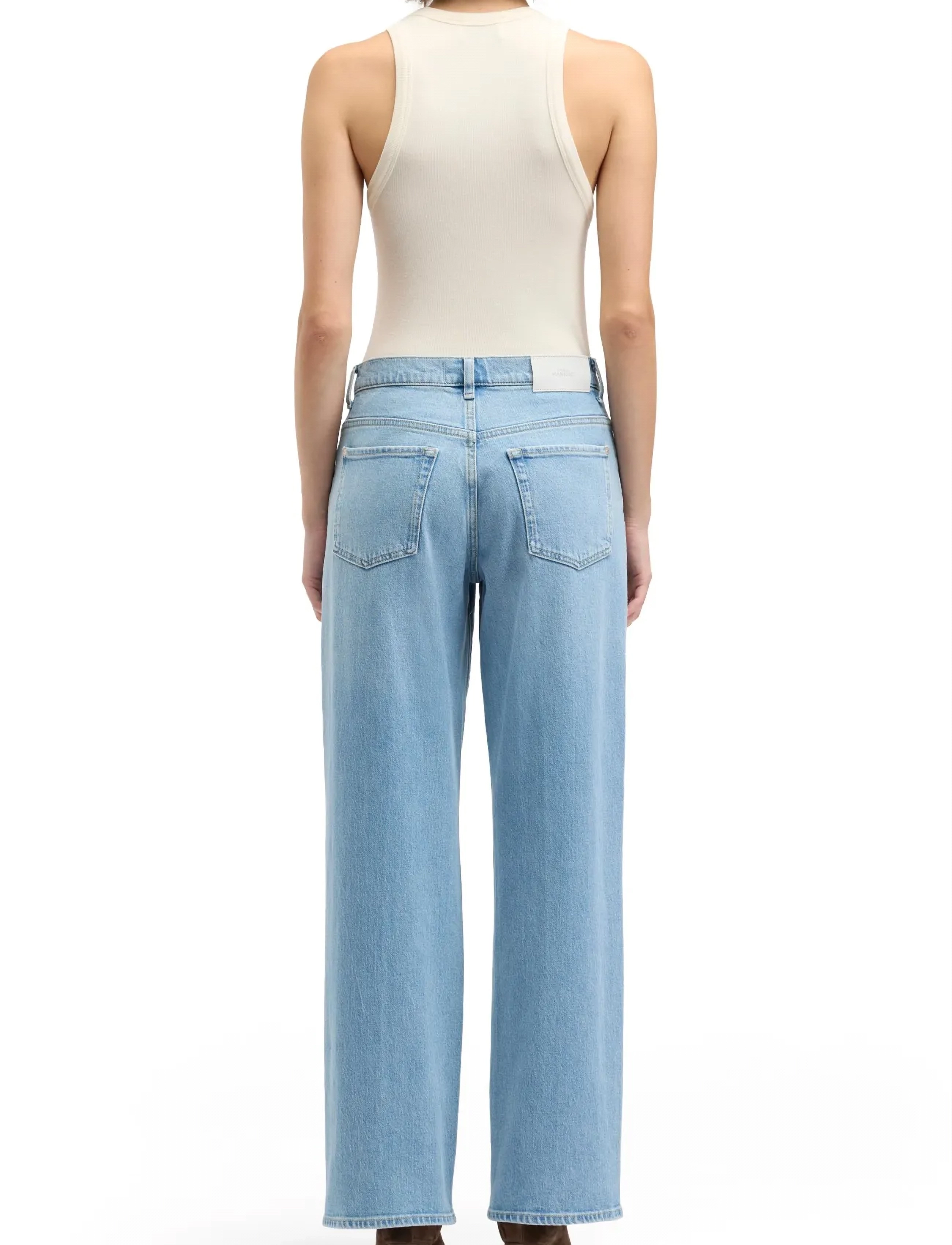 7 For All Mankind Stovepipe Straight Seabreeze high waist jeans dam – bild 2