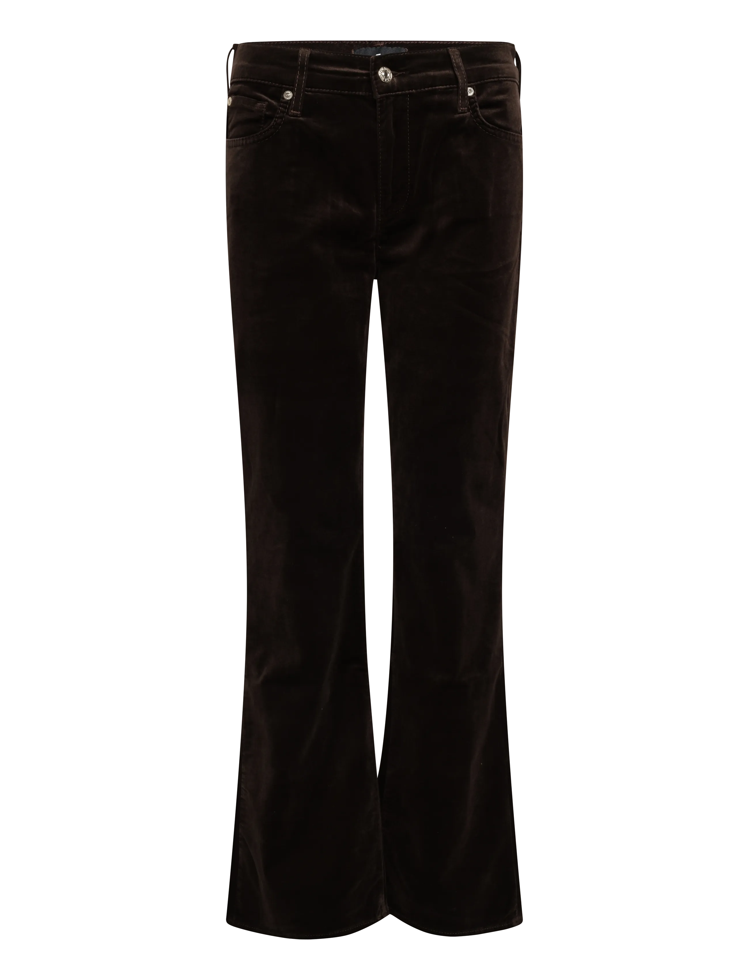 7 For All Mankind THE LEGGY BOOTCUT Velvet Chocolate - Corduroy pants - CHOCOLATE / brown