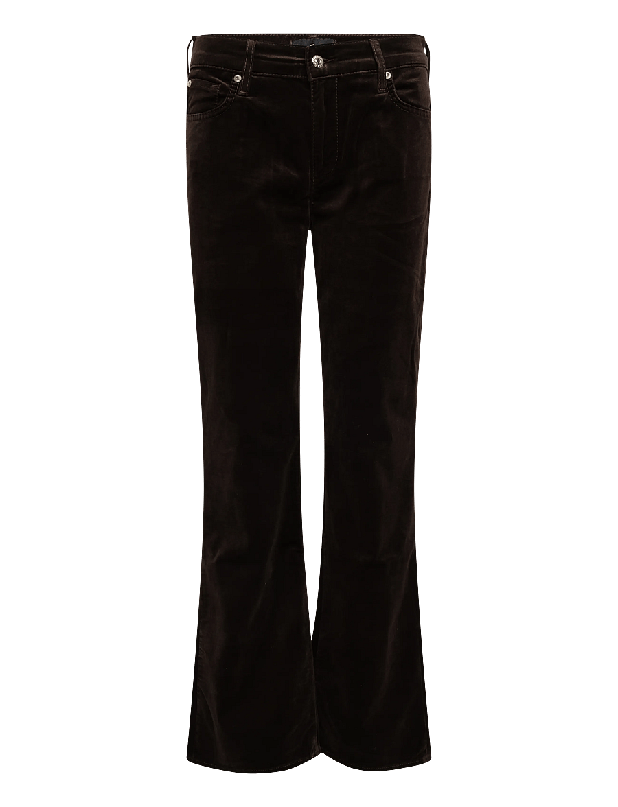 7 For All Mankind - THE LEGGY BOOTCUT Velvet Chocolate - corduroy pants - chocolate - 0