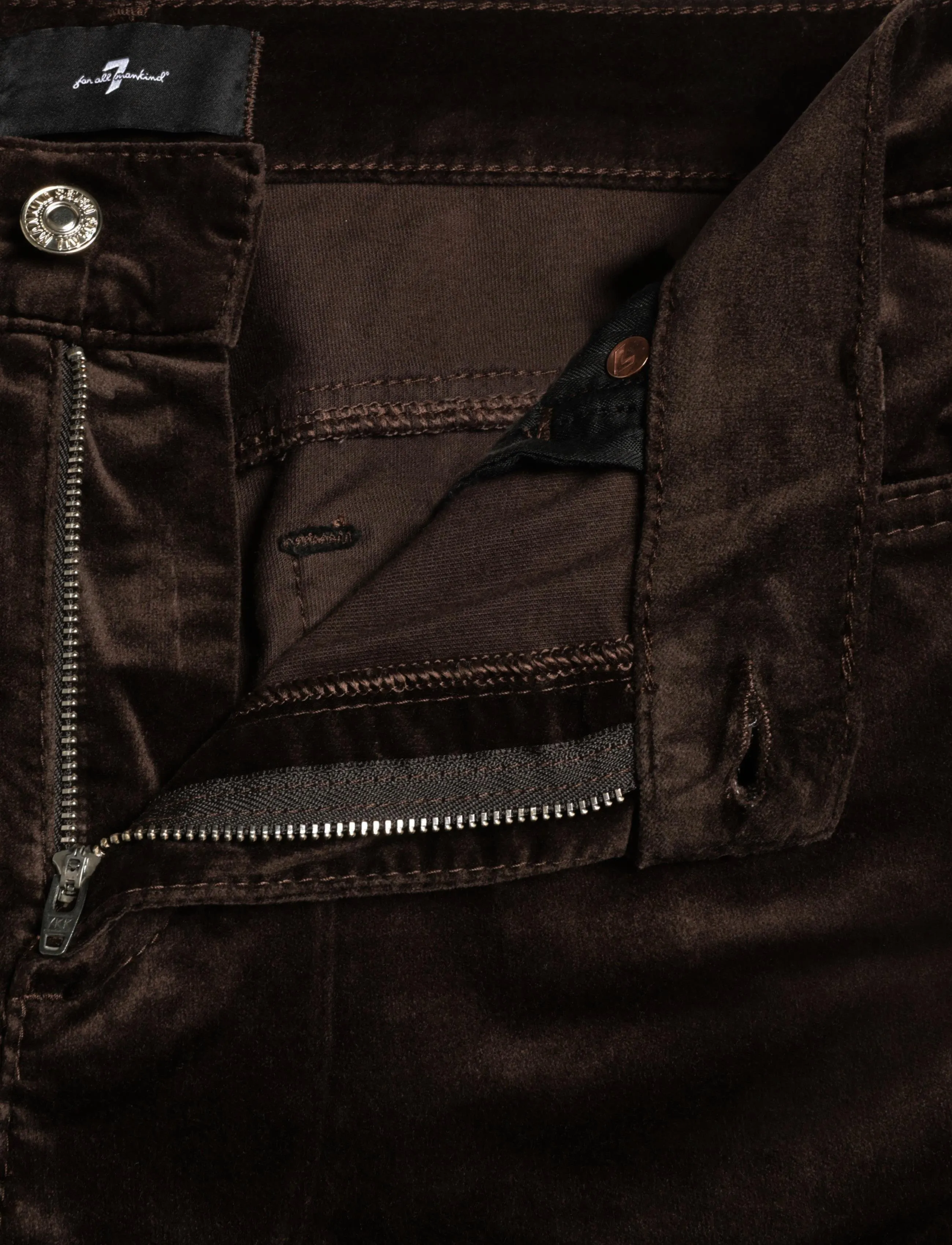 7 For All Mankind - THE LEGGY BOOTCUT Velvet Chocolate - corduroy pants - chocolate - 2