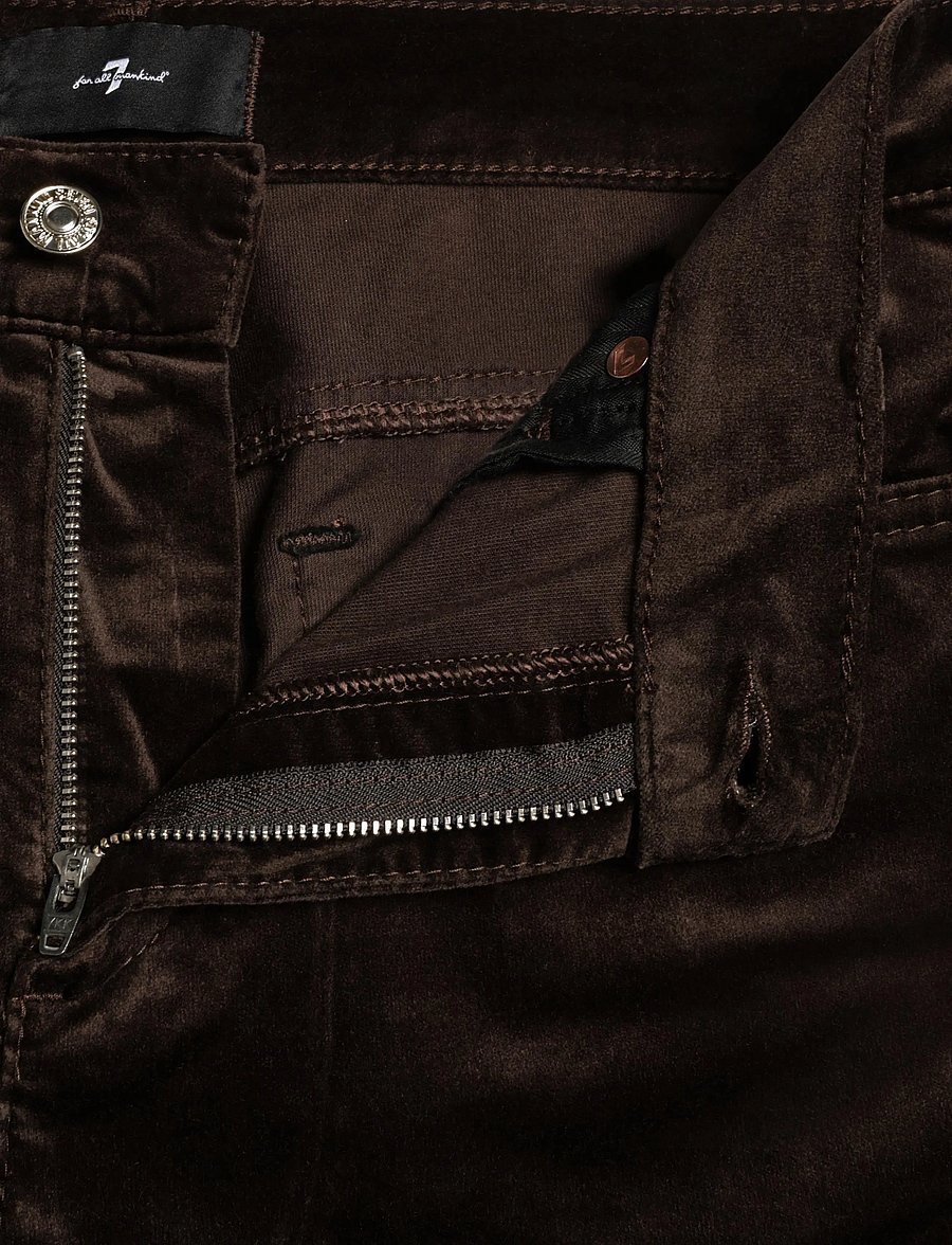 7 For All Mankind - THE LEGGY BOOTCUT Velvet Chocolate - corduroy pants - chocolate - 2