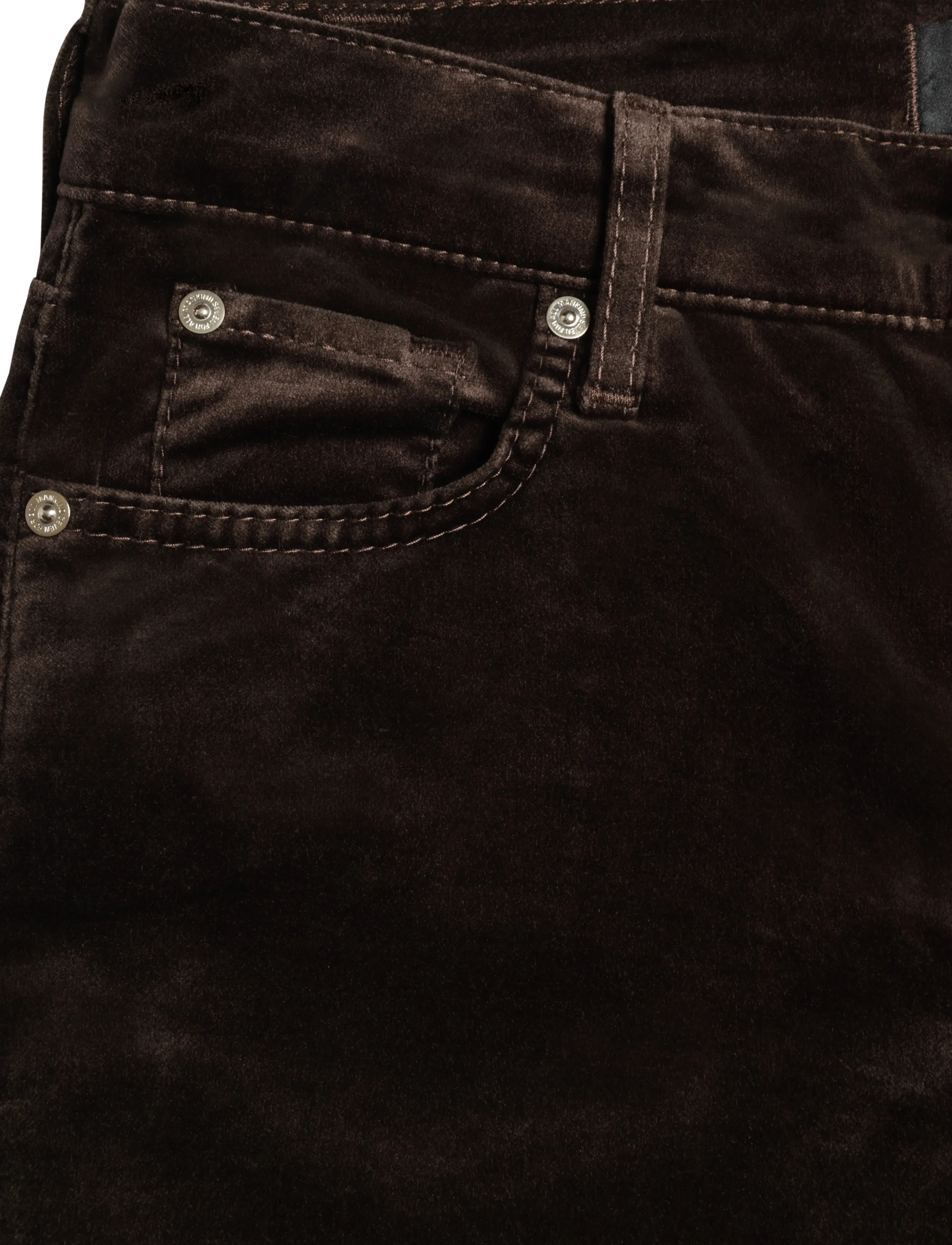 7 For All Mankind - THE LEGGY BOOTCUT Velvet Chocolate - corduroy pants - chocolate - 3