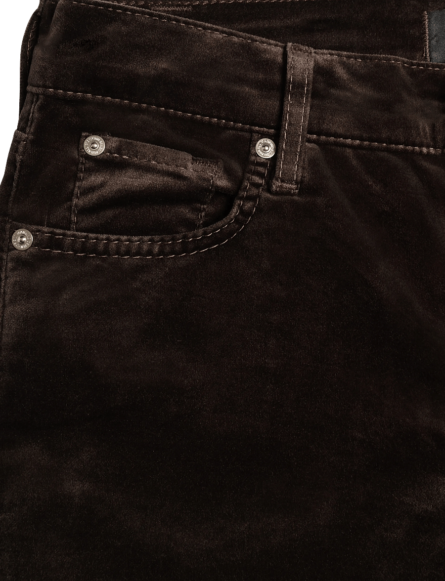7 For All Mankind - THE LEGGY BOOTCUT Velvet Chocolate - corduroy pants - chocolate - 3