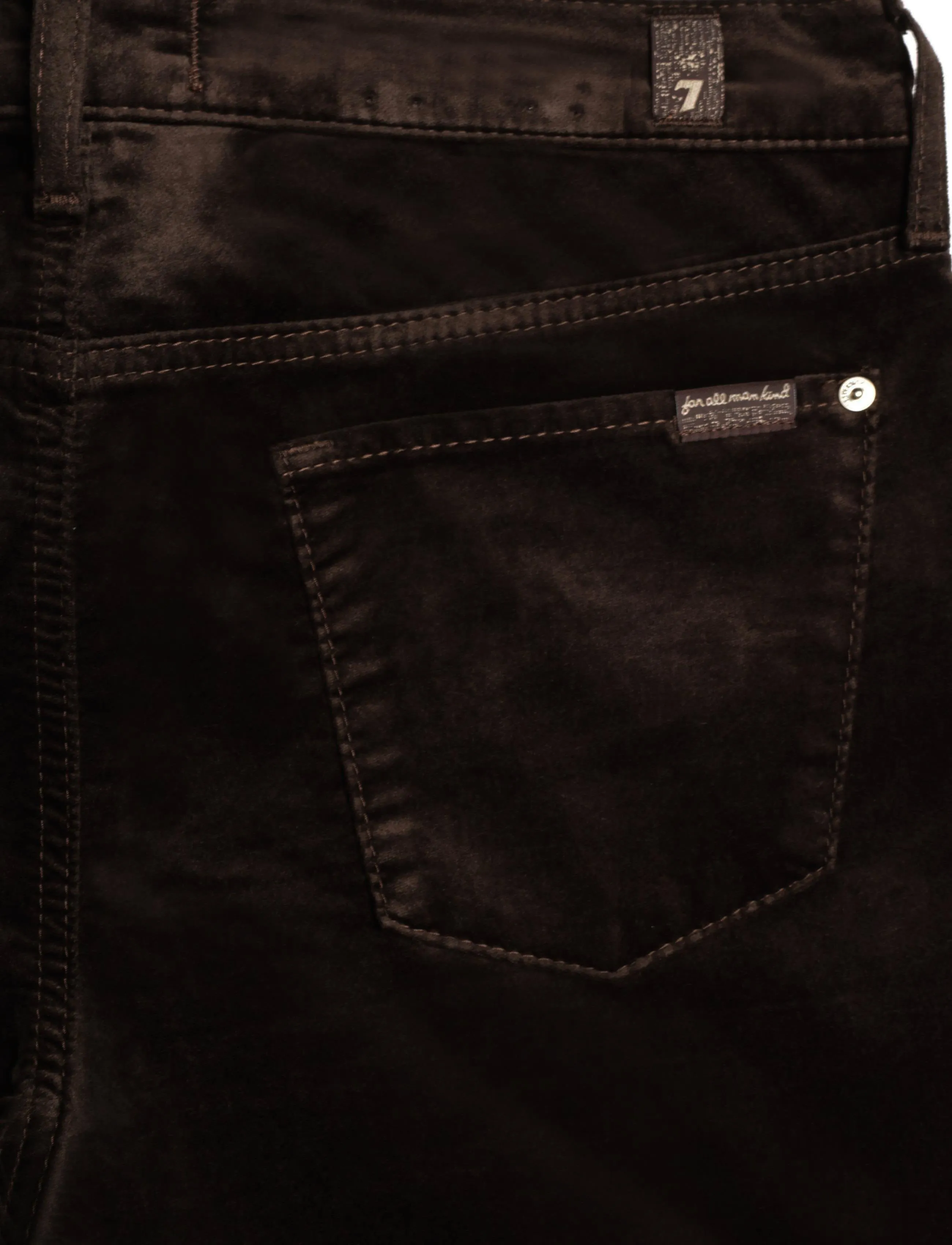 7 For All Mankind - THE LEGGY BOOTCUT Velvet Chocolate - corduroy pants - chocolate - 4
