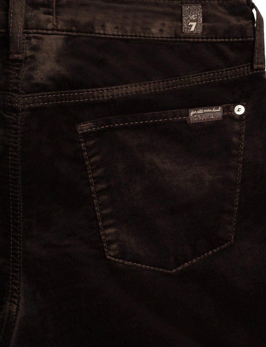 7 For All Mankind - THE LEGGY BOOTCUT Velvet Chocolate - corduroy pants - chocolate - 4