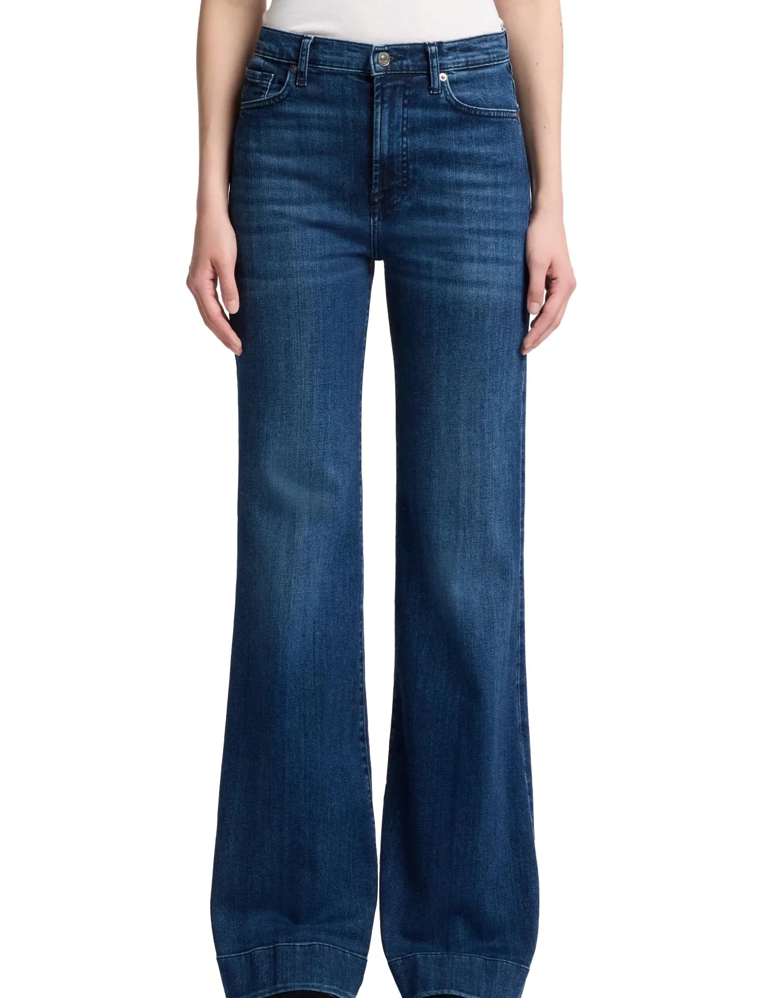 7 For All Mankind Modern Dojo Soho Light, 31 x 34, Jeans, Blau - Boot Cut, Frauen