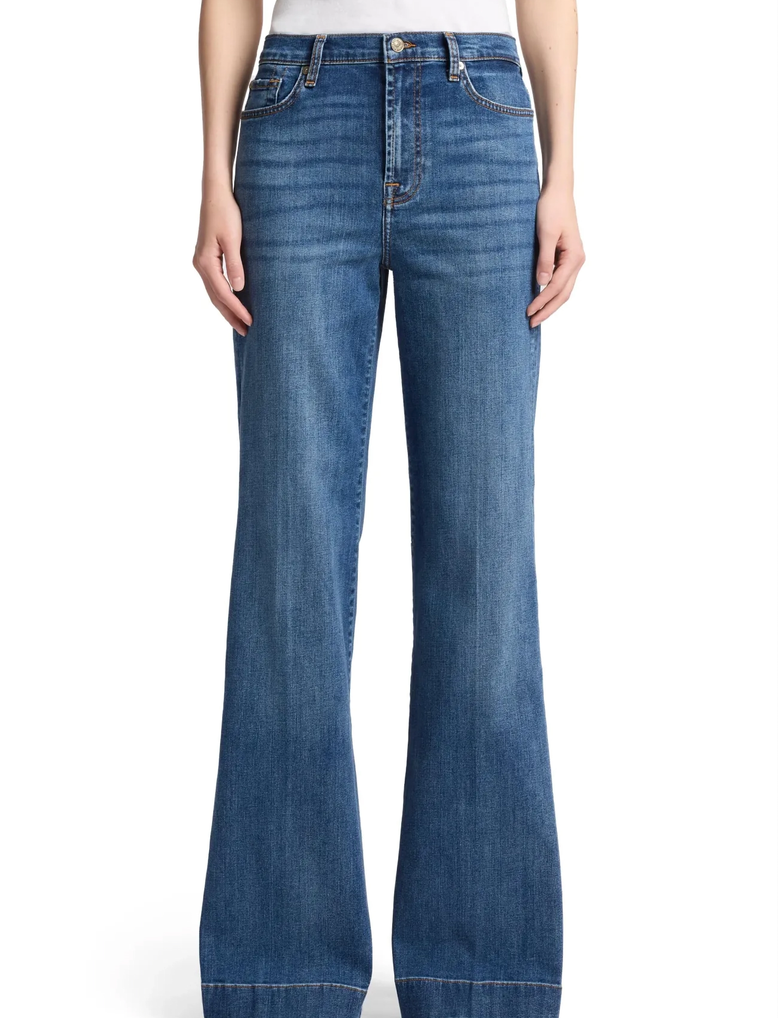 7 For All Mankind Modern Dojo Soho Light, 26 x 34, Jeans, Blau - Boot Cut, Frauen