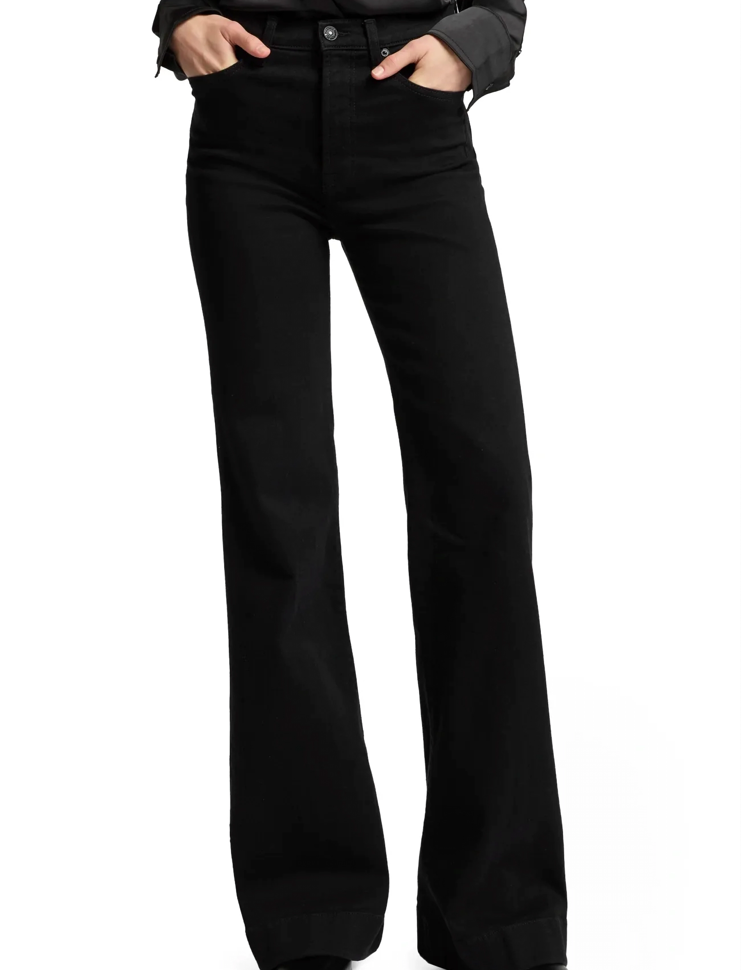 7 For All Mankind Modern Dojo Soho Night, 26 x 34, Jeans, Schwarz - Flares, Frauen