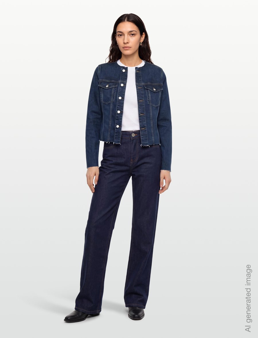7 For All Mankind - VICKY JACKET Indiglow - teksatagid - indigl - 0