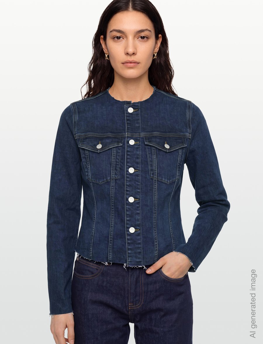 7 For All Mankind - VICKY JACKET Indiglow - teksatagid - indigl - 3