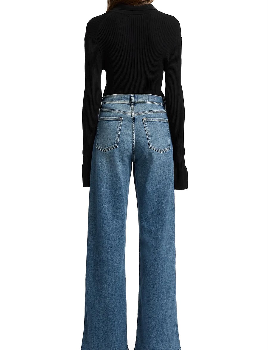7 For All Mankind - LOTTA Sea Level - leveälahkeiset farkut - sea level - 2