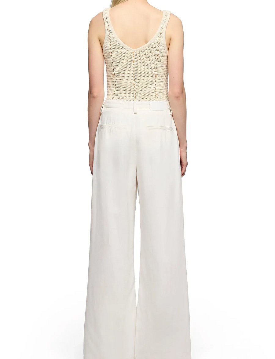 7 For All Mankind - WIDE TROUSER Linen Ostuni - plačios kelnės - ostuni - 2