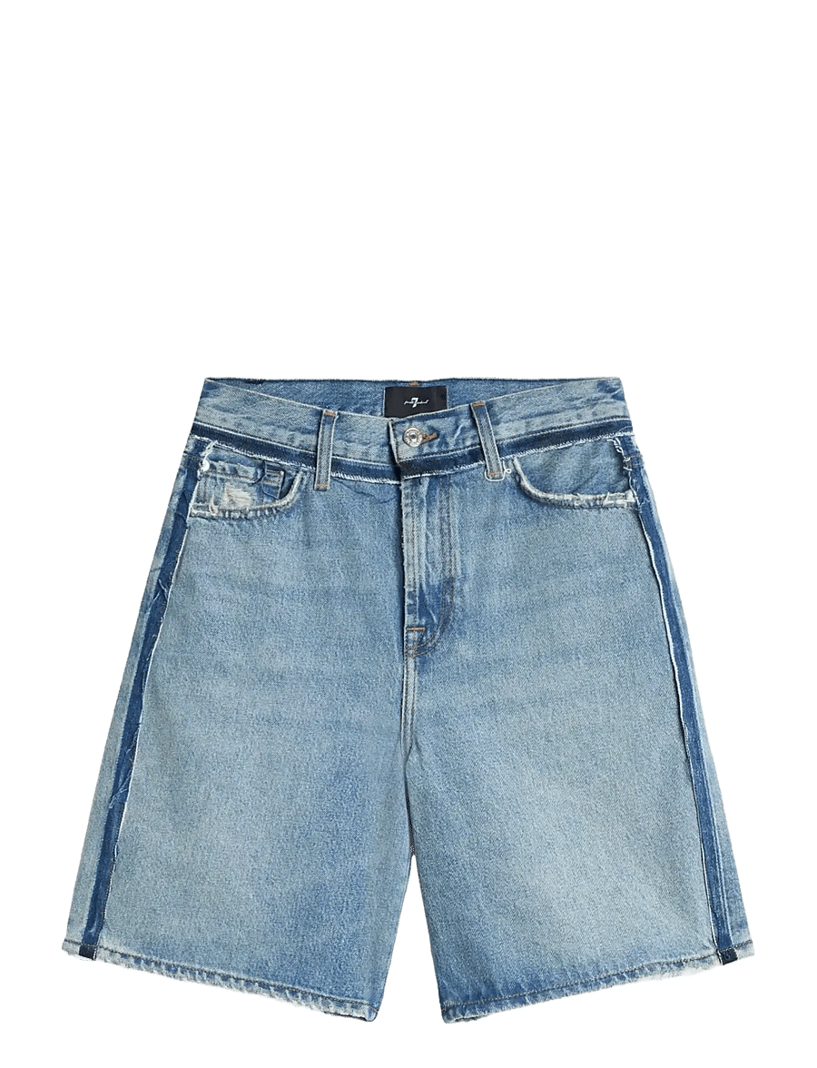 7 For All Mankind - LOLA SHORTS Sapphire Dust - lühikesed teksapüksid - dust - 1