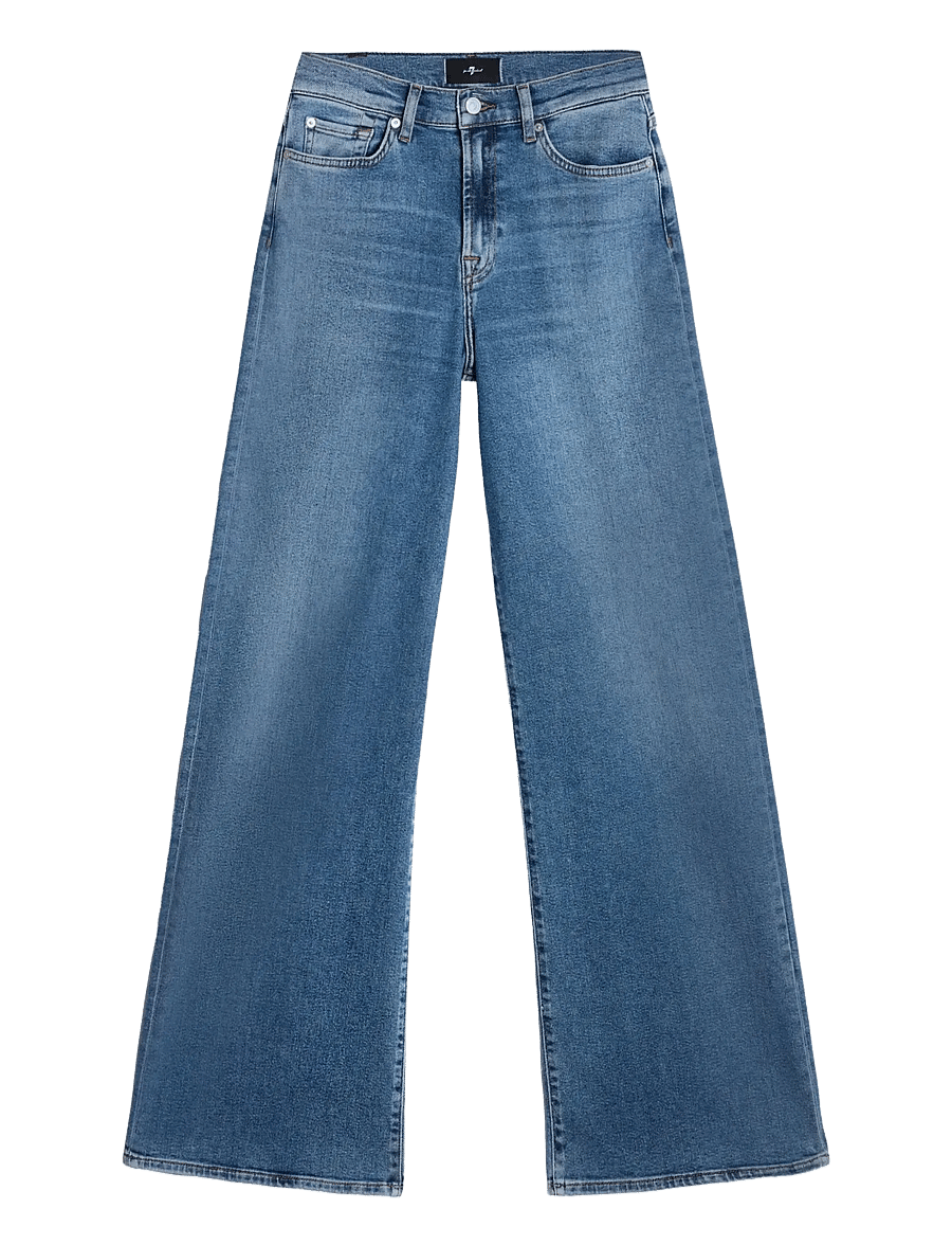 7 For All Mankind - LOTTA Oceanstone - džinsi ar platām starām - oceanstone - 1