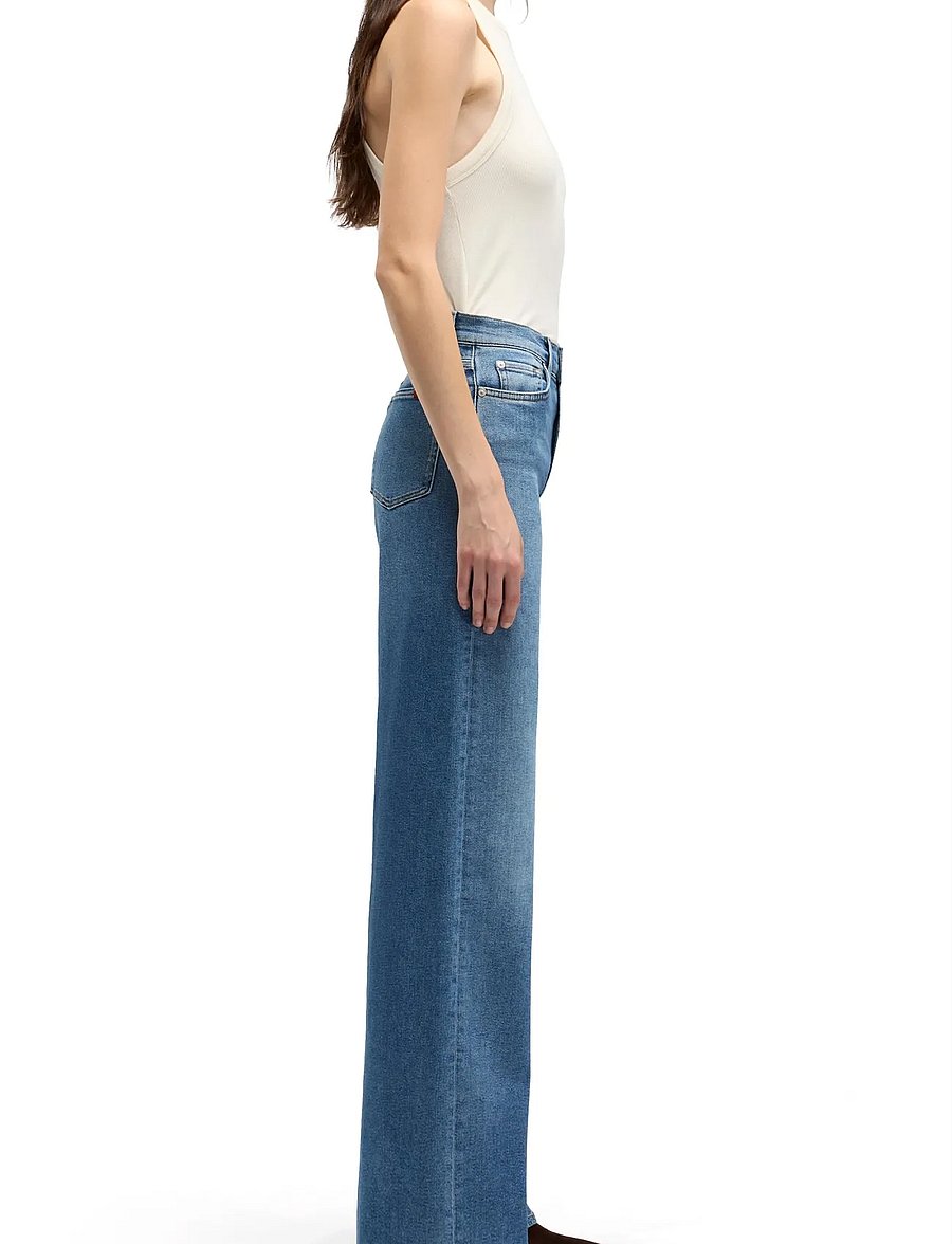 7 For All Mankind - LOTTA Oceanstone - džinsi ar platām starām - oceanstone - 3