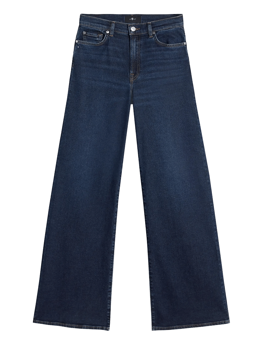 7 For All Mankind - LOTTA Bluecrest - hosen mit weitem bein - bluecrest - 1