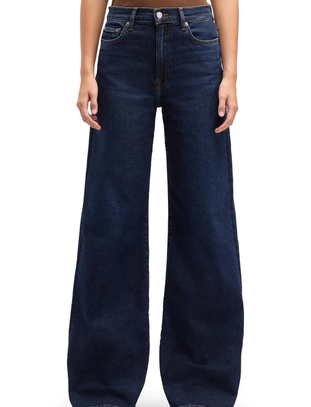 7 For All Mankind - LOTTA Bluecrest - hosen mit weitem bein - bluecrest - 0