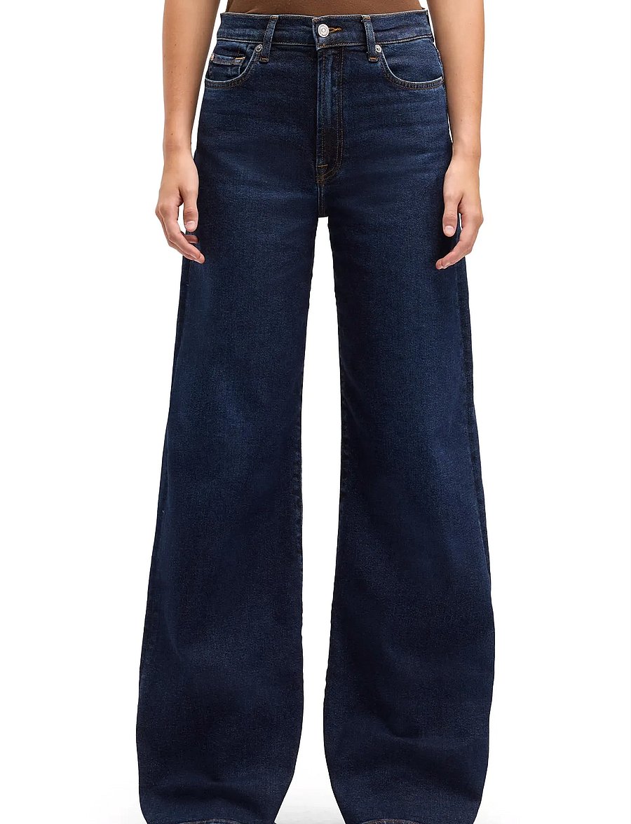 7 For All Mankind - LOTTA Bluecrest - hosen mit weitem bein - bluecrest - 0