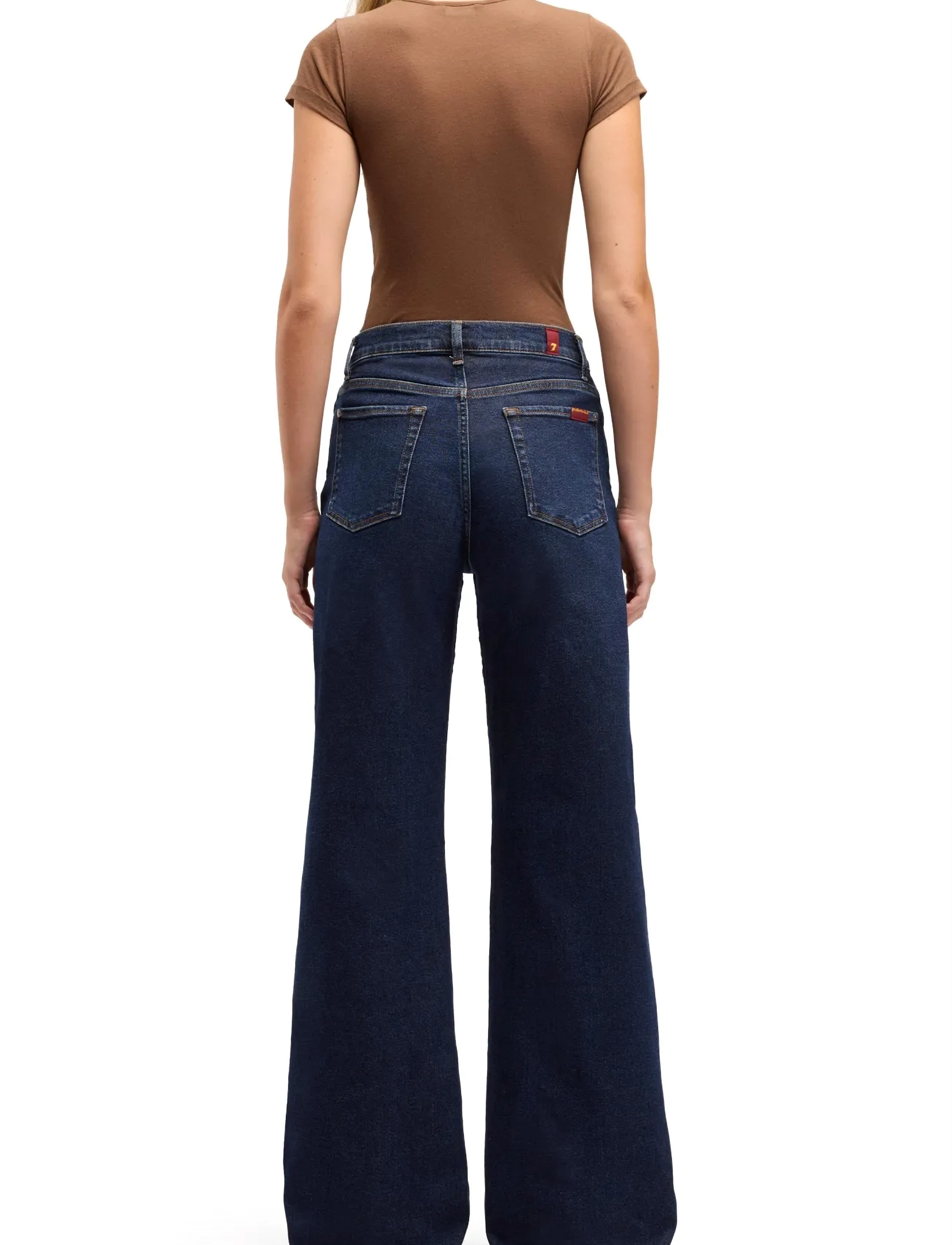 7 For All Mankind - LOTTA Bluecrest - hosen mit weitem bein - bluecrest - 2