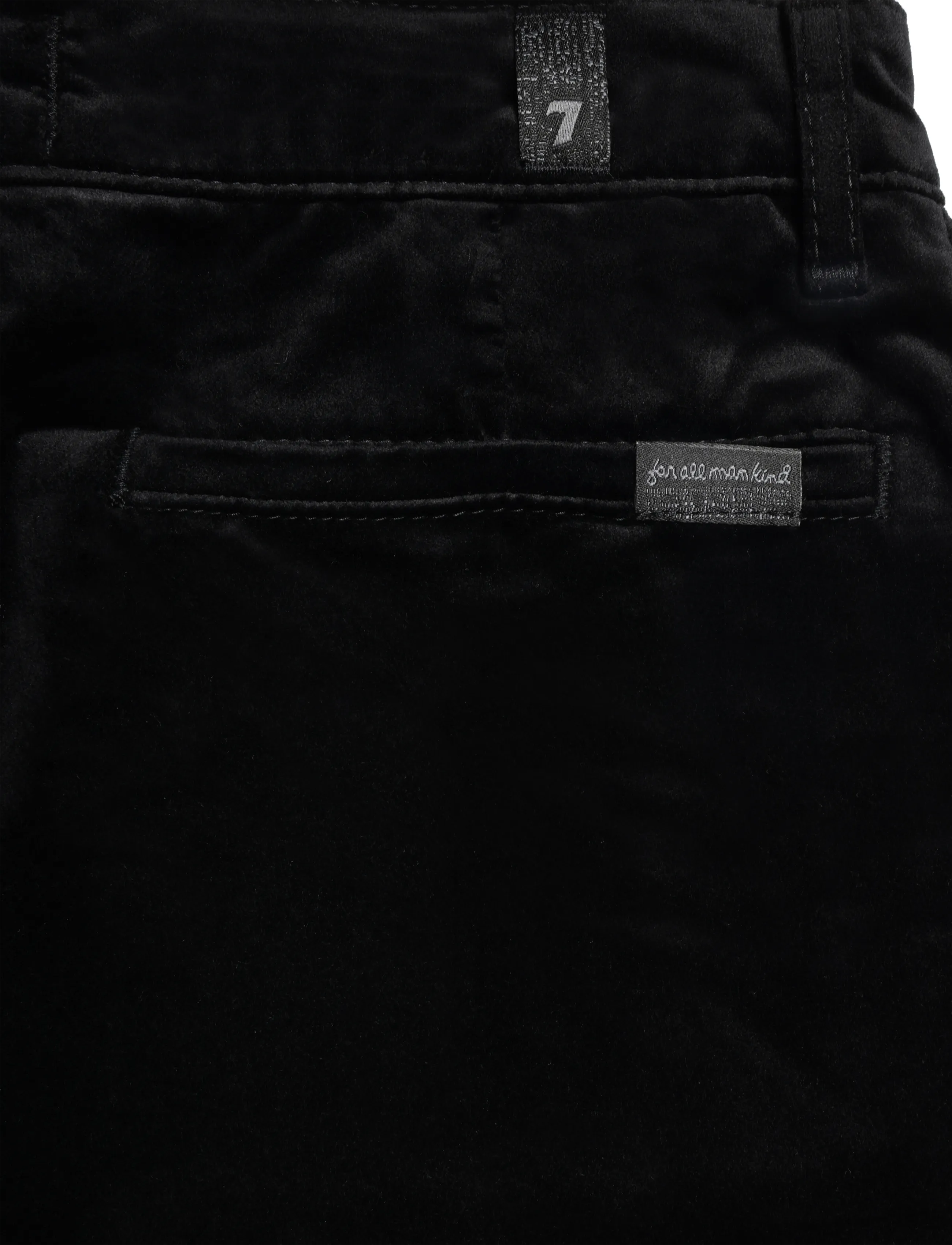 7 For All Mankind - LOTTA Velvet Black With Chino Pocket - chinos - velvet - 2