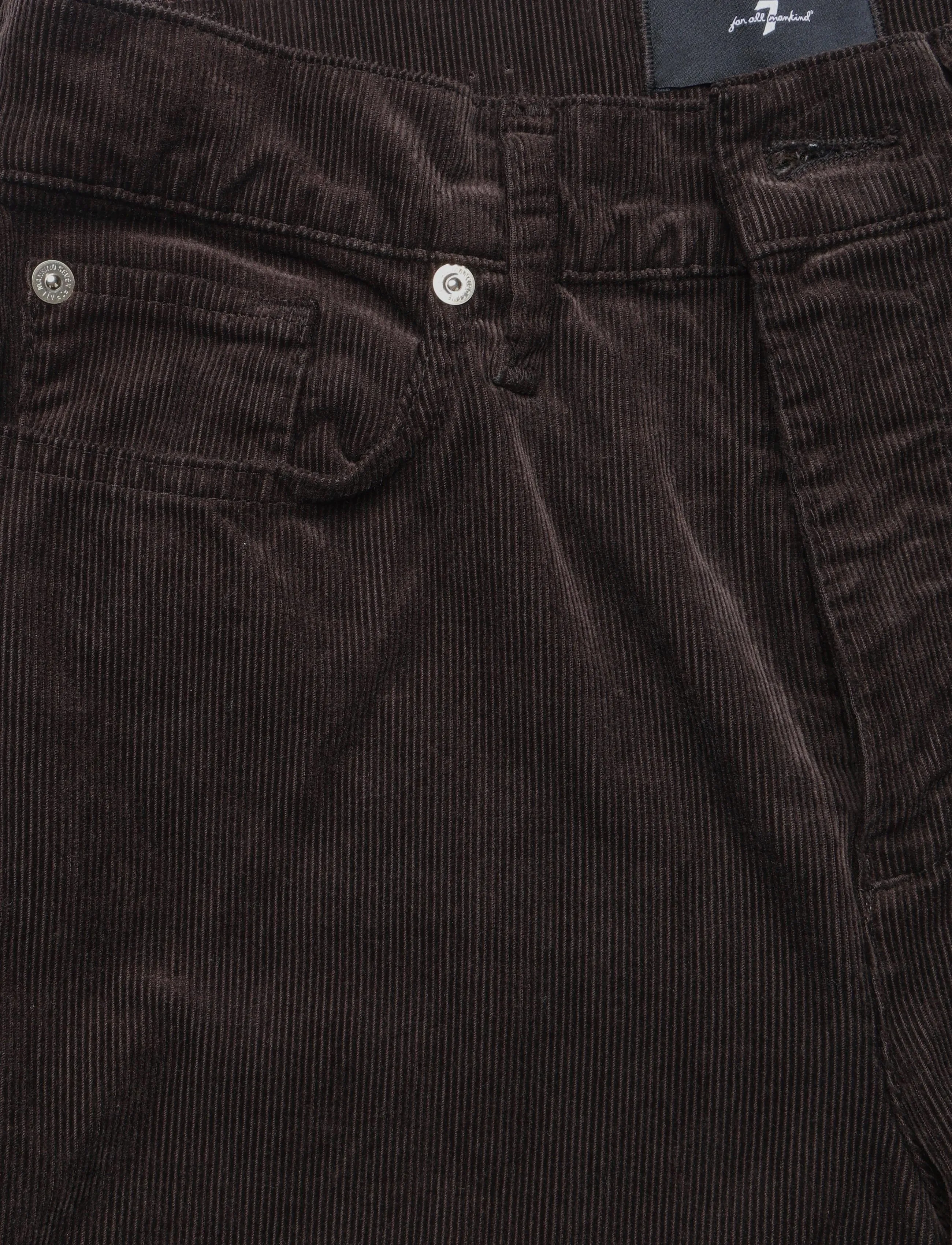 7 For All Mankind - LOTTA Corduroy Coffee Bean With Side Panel - cordhosen - coffee bean - 2