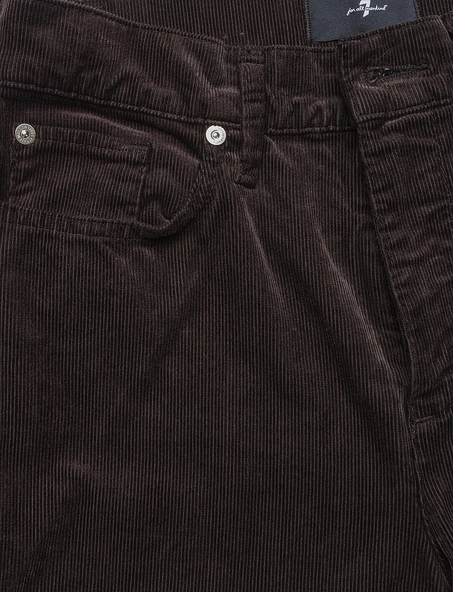 7 For All Mankind - LOTTA Corduroy Coffee Bean With Side Panel - cordhosen - coffee bean - 2