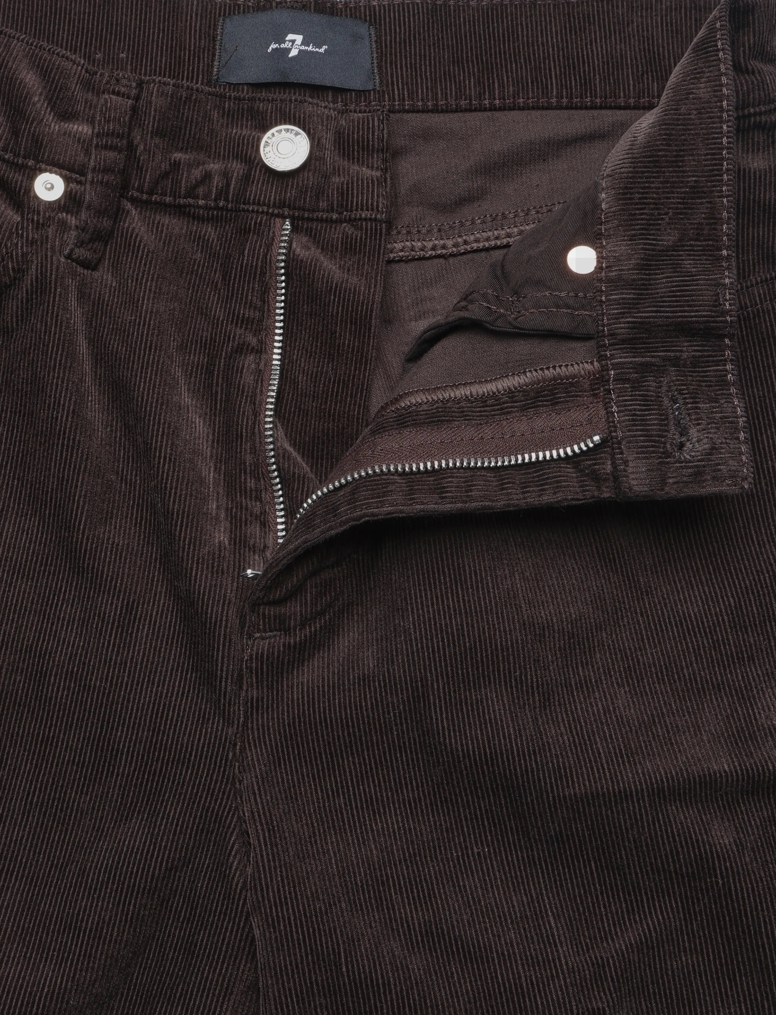 7 For All Mankind - LOTTA Corduroy Coffee Bean With Side Panel - cordhosen - coffee bean - 3