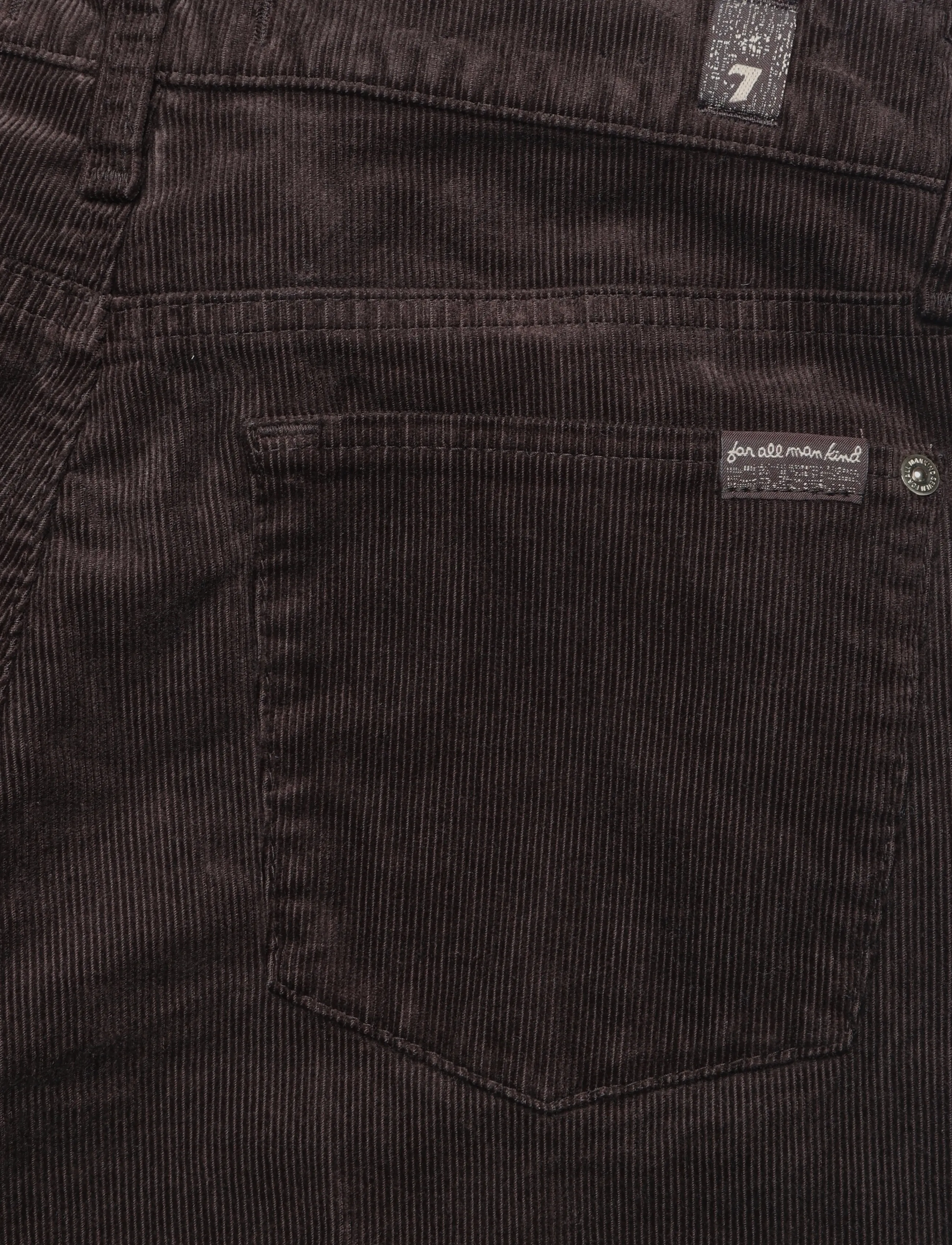 7 For All Mankind - LOTTA Corduroy Coffee Bean With Side Panel - cordhosen - coffee bean - 4