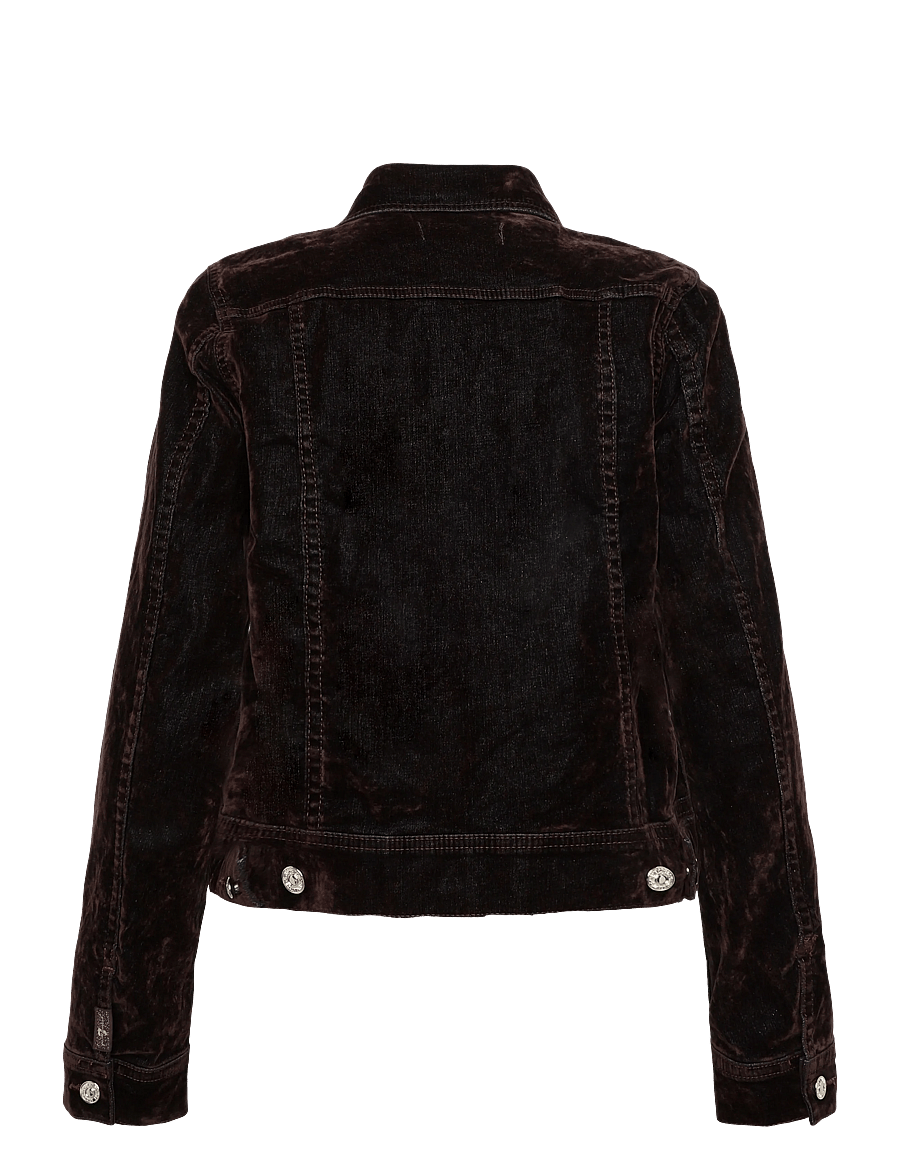 7 For All Mankind - ADI TRUCKER Flock Brown - denimjakker - flock brown - 1