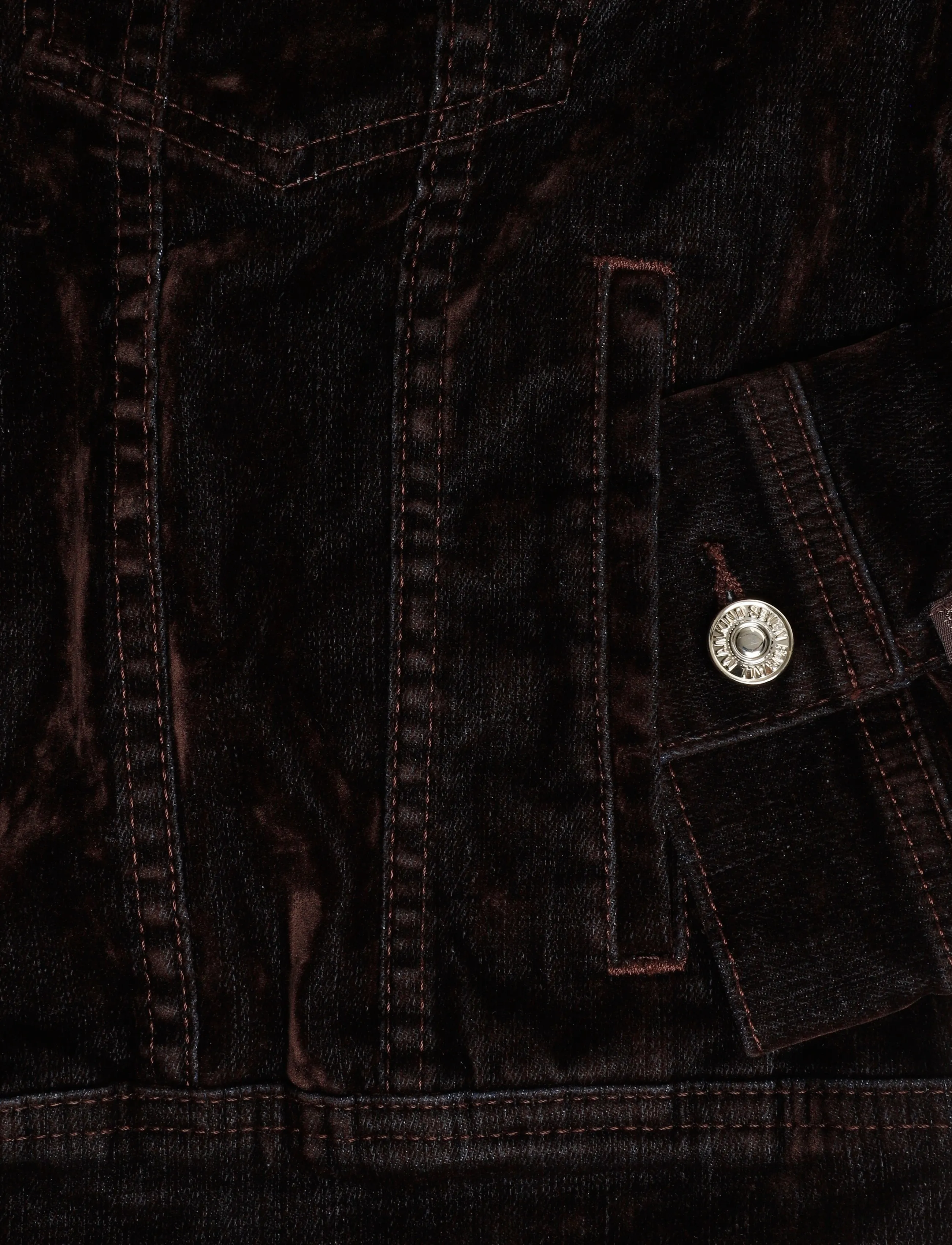 7 For All Mankind - ADI TRUCKER Flock Brown - denimjakker - flock brown - 3