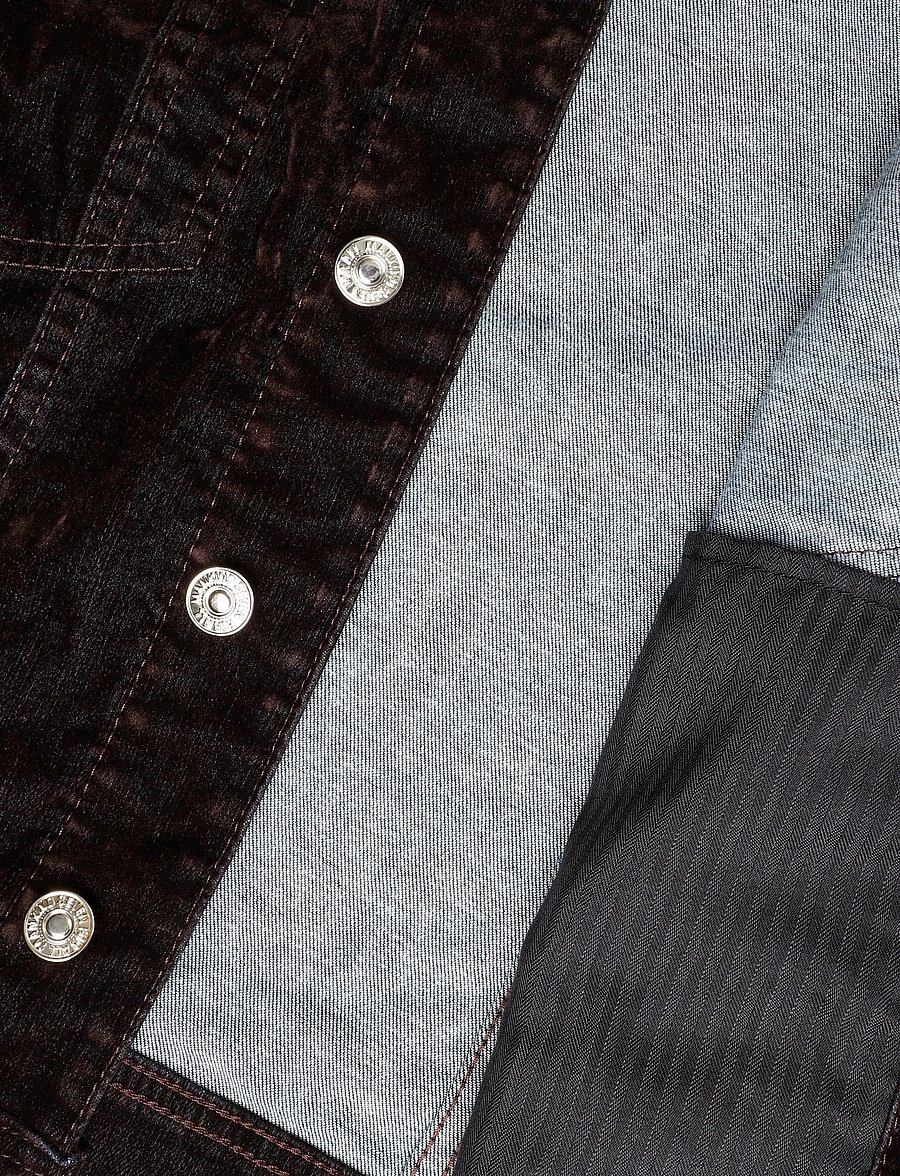 7 For All Mankind - ADI TRUCKER Flock Brown - denimjakker - flock brown - 4