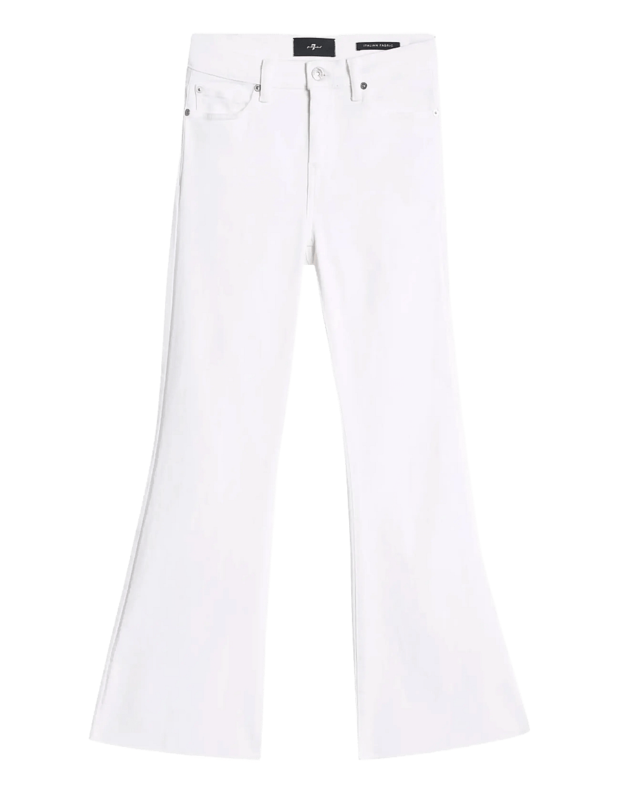 7 For All Mankind - CROPPED DOJO Soleil With Raw Cut - platėjantys džinsai - soleil - 1