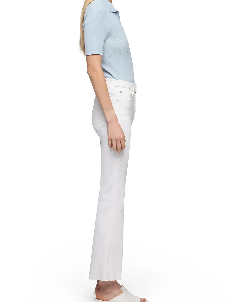 7 For All Mankind - CROPPED DOJO Soleil With Raw Cut - platėjantys džinsai - soleil - 3