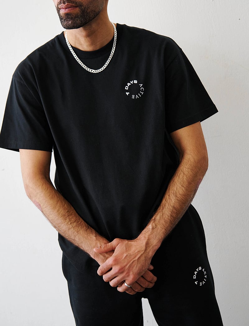 7 DAYS Active - Organic Regular Tee - t-shirts - 001 black - 3