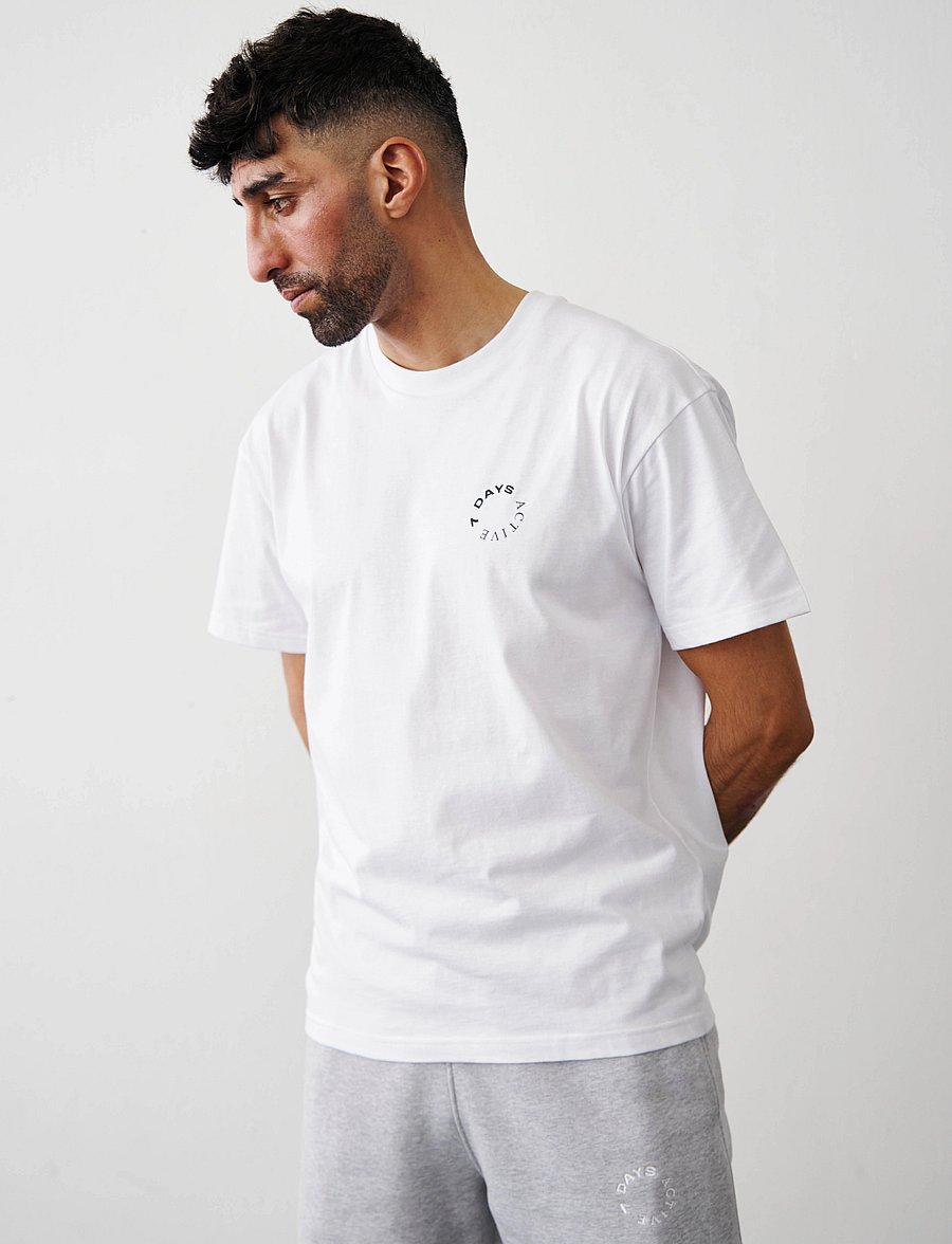 7 DAYS Active - Organic Regular Tee - alussärgid ja t-särgid - 049 brilliant white - 0