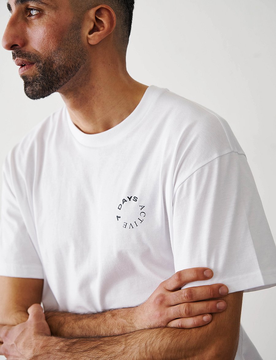 7 DAYS Active - Organic Regular Tee - alussärgid ja t-särgid - 049 brilliant white - 3