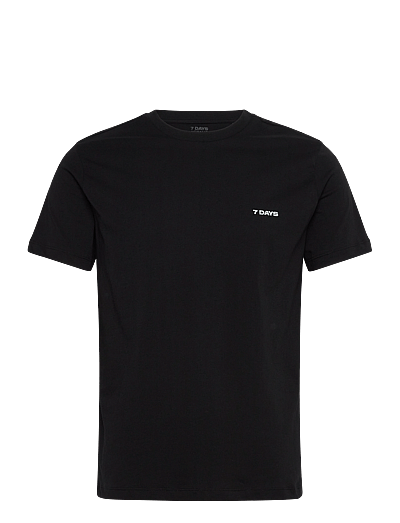 7 DAYS Active Basic Tee - Oberteile & T-Shirts - 001 BLACK / black