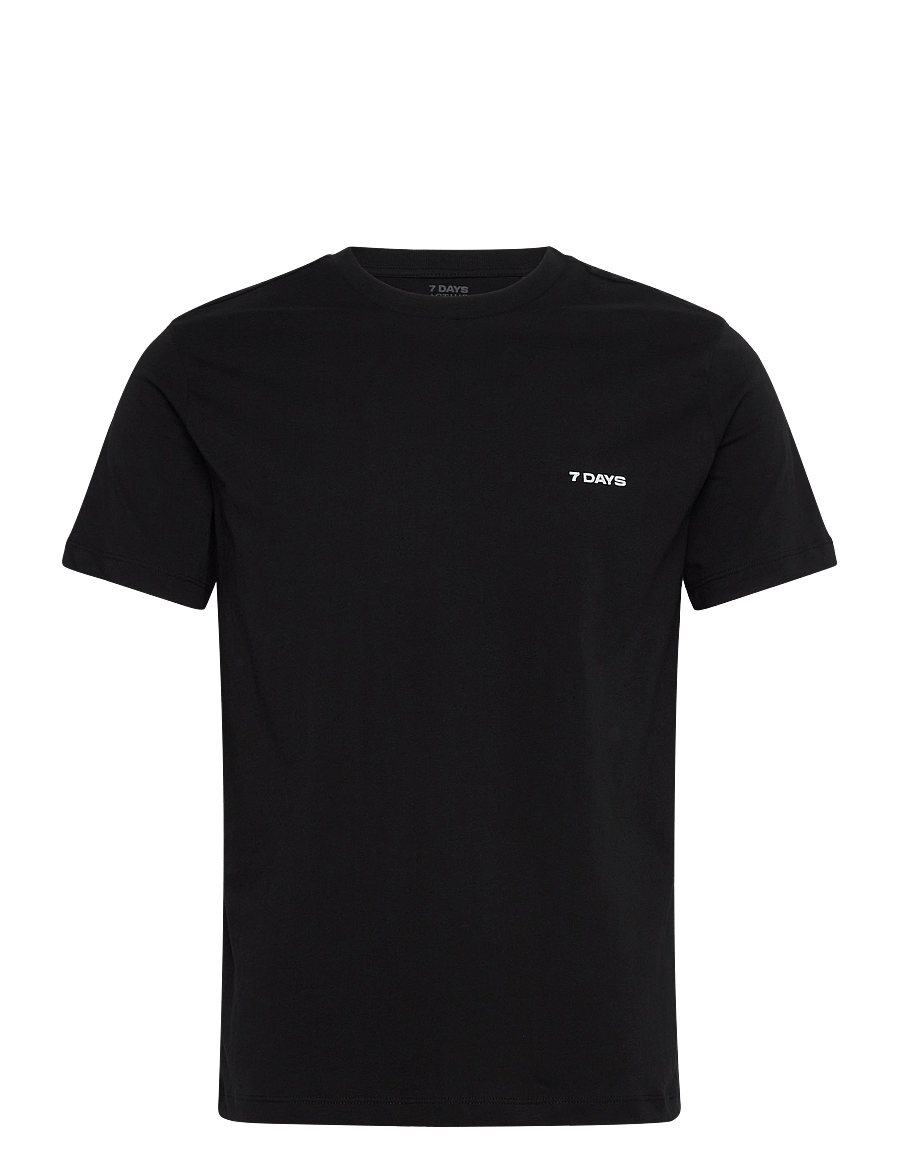 7 DAYS Active - Basic Tee - t-shirts - 001 black - 0