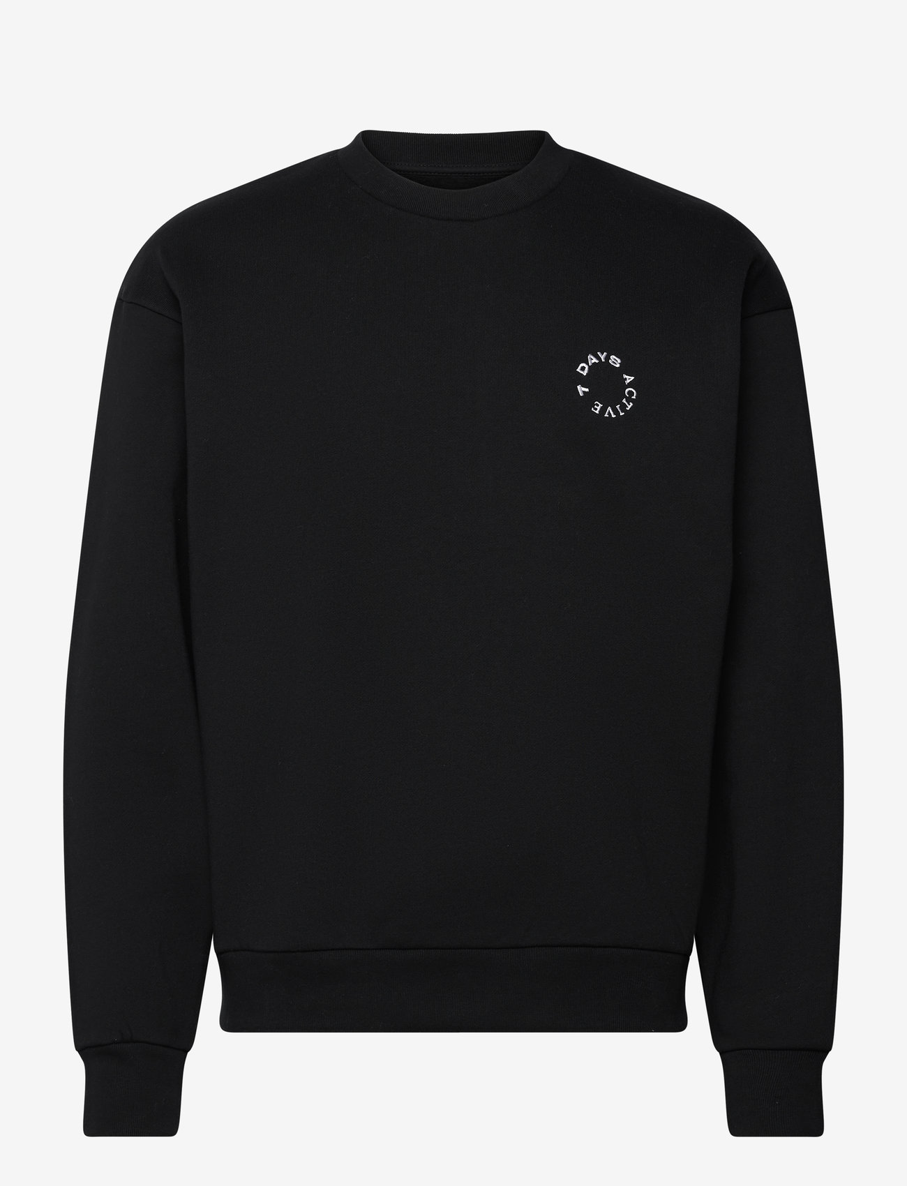 7 DAYS Active - Organic Regular Crewneck - oberteile - 001 black - 1