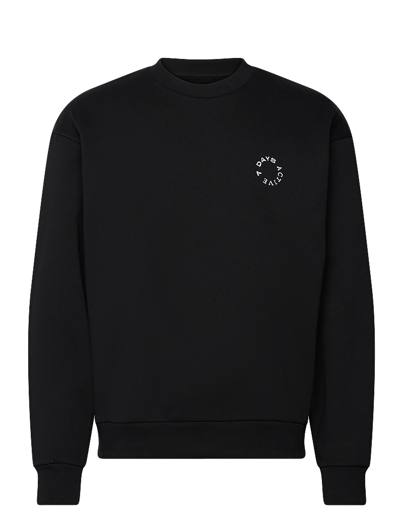 7 DAYS Active - Organic Regular Crewneck - oberteile - 001 black - 1
