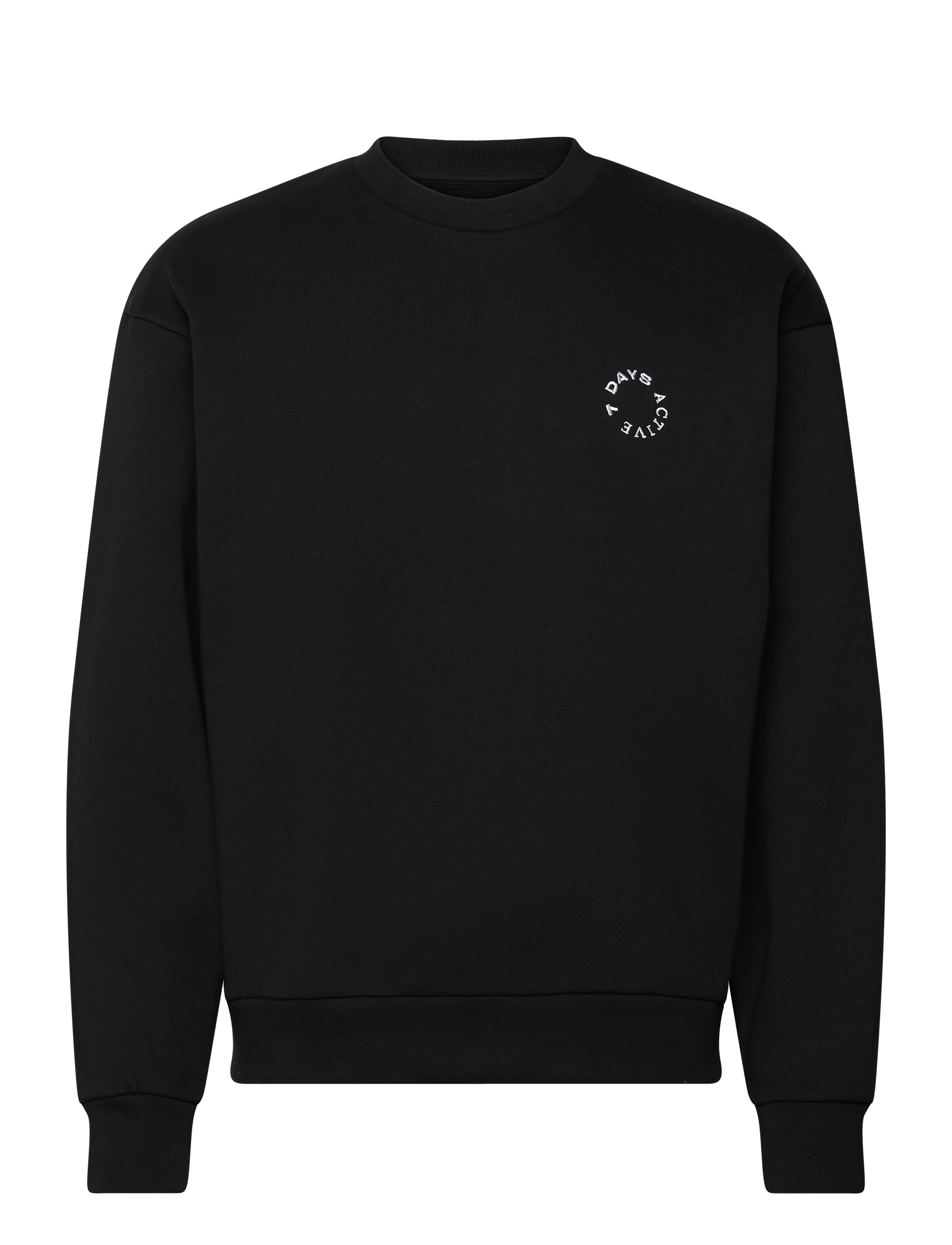 7 DAYS Active Organic Regular Crewneck - 7 DAYS Active - 001 BLACK / black